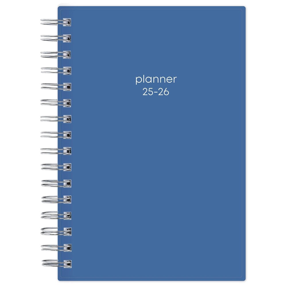 Blue Sky 5"x8" 2025-2026 Daily/Monthly Planner Azure