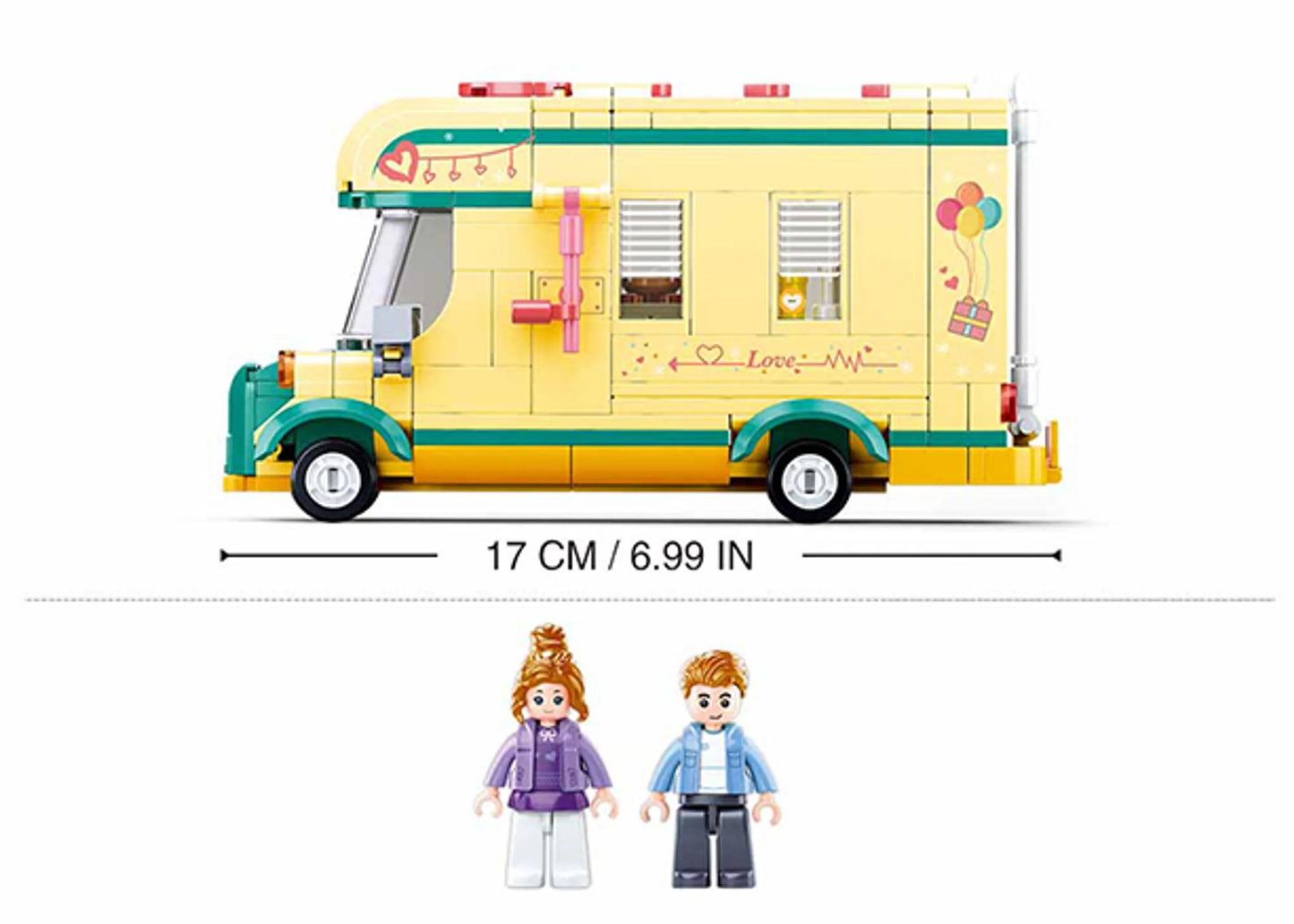 Winter Camper Trailer Building Brick Kit (314 pcs)