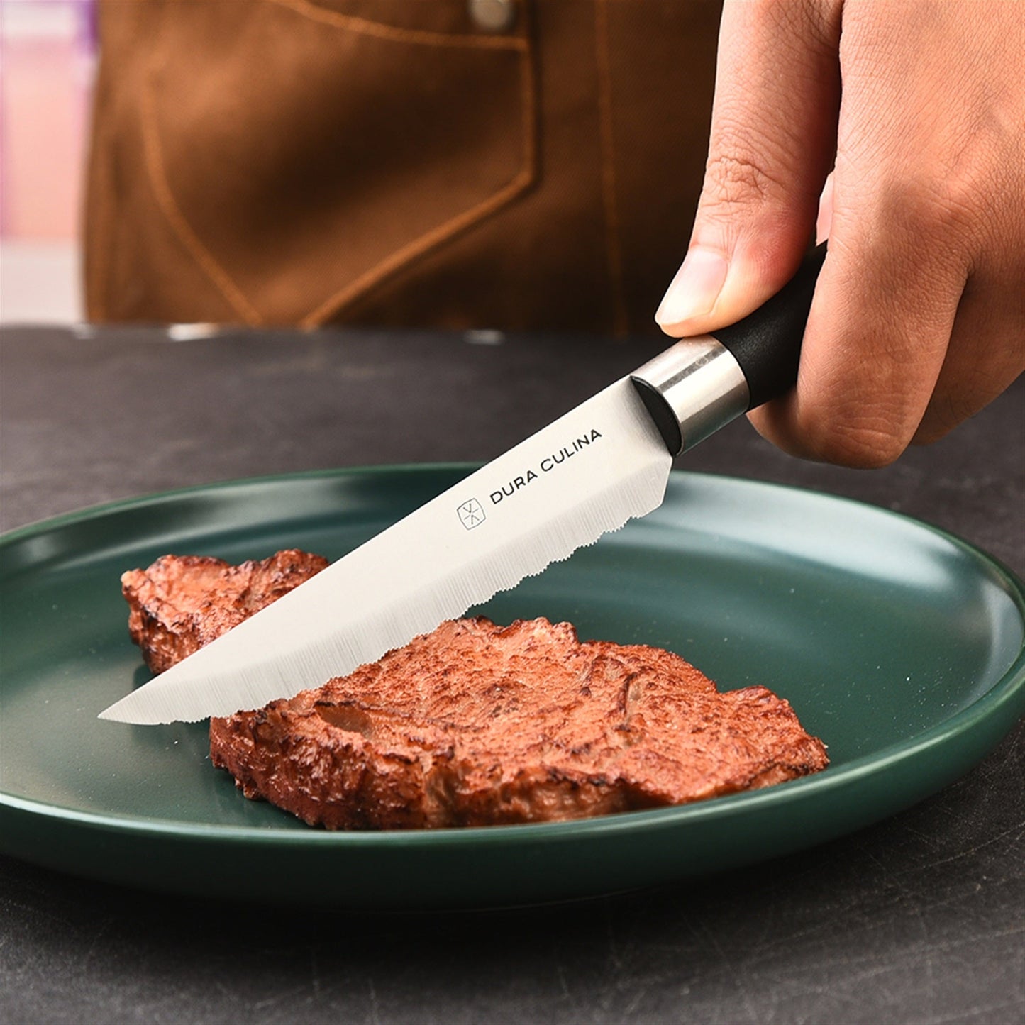 8 Piece Micro Serrated Kitchen Steak Knife Set-4