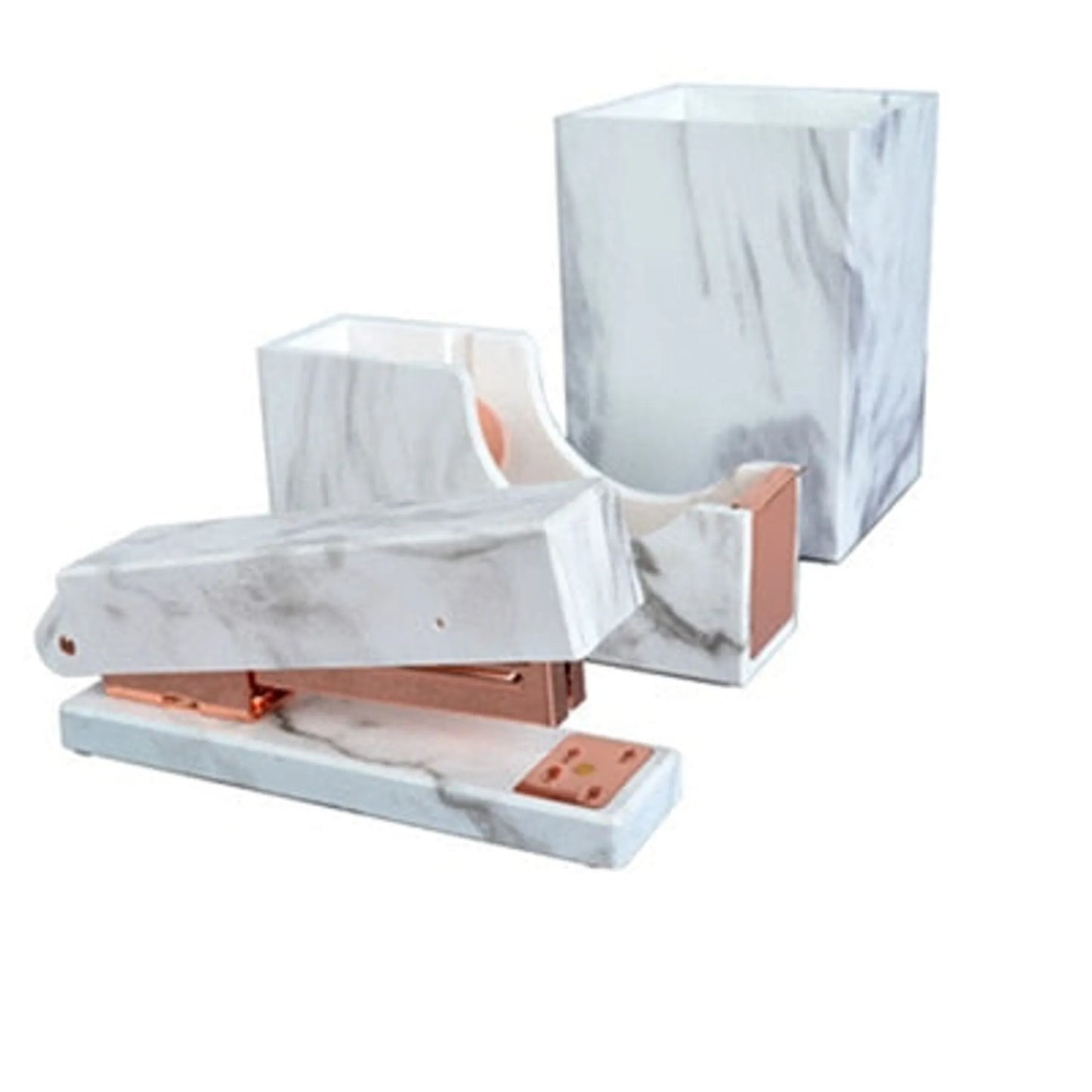 Marble White Desk Kit