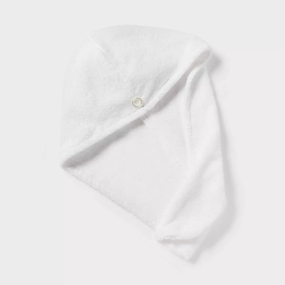 Threshold Spa Plush Hair Towel White