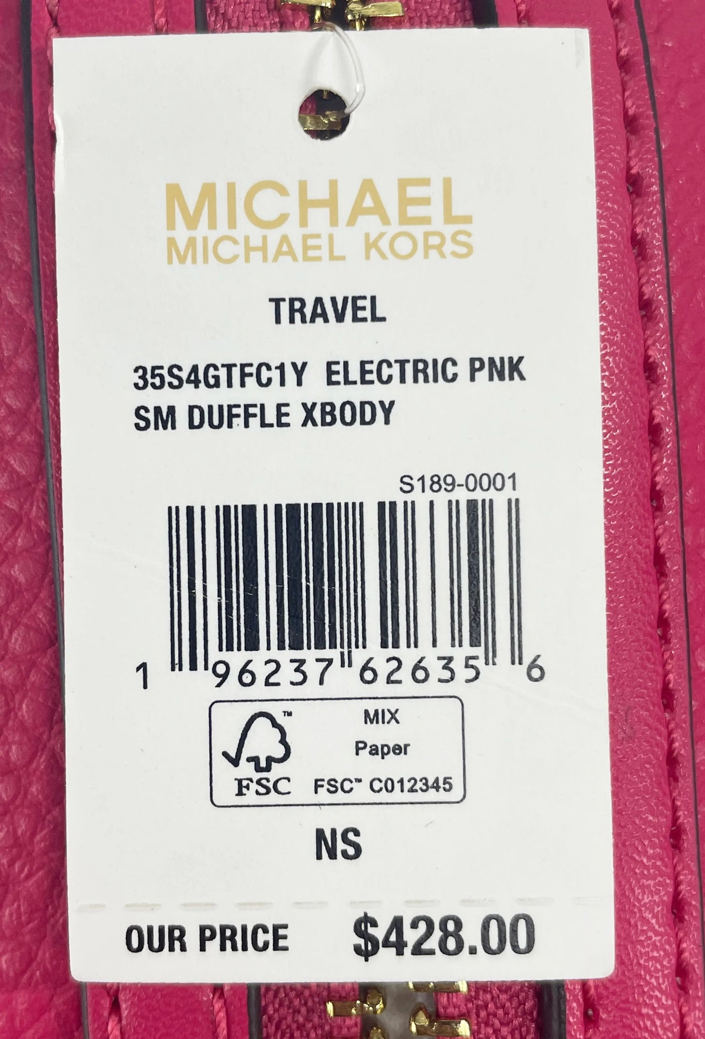 Michael Kors Pebbled Leather Duffle Crossbody Bag