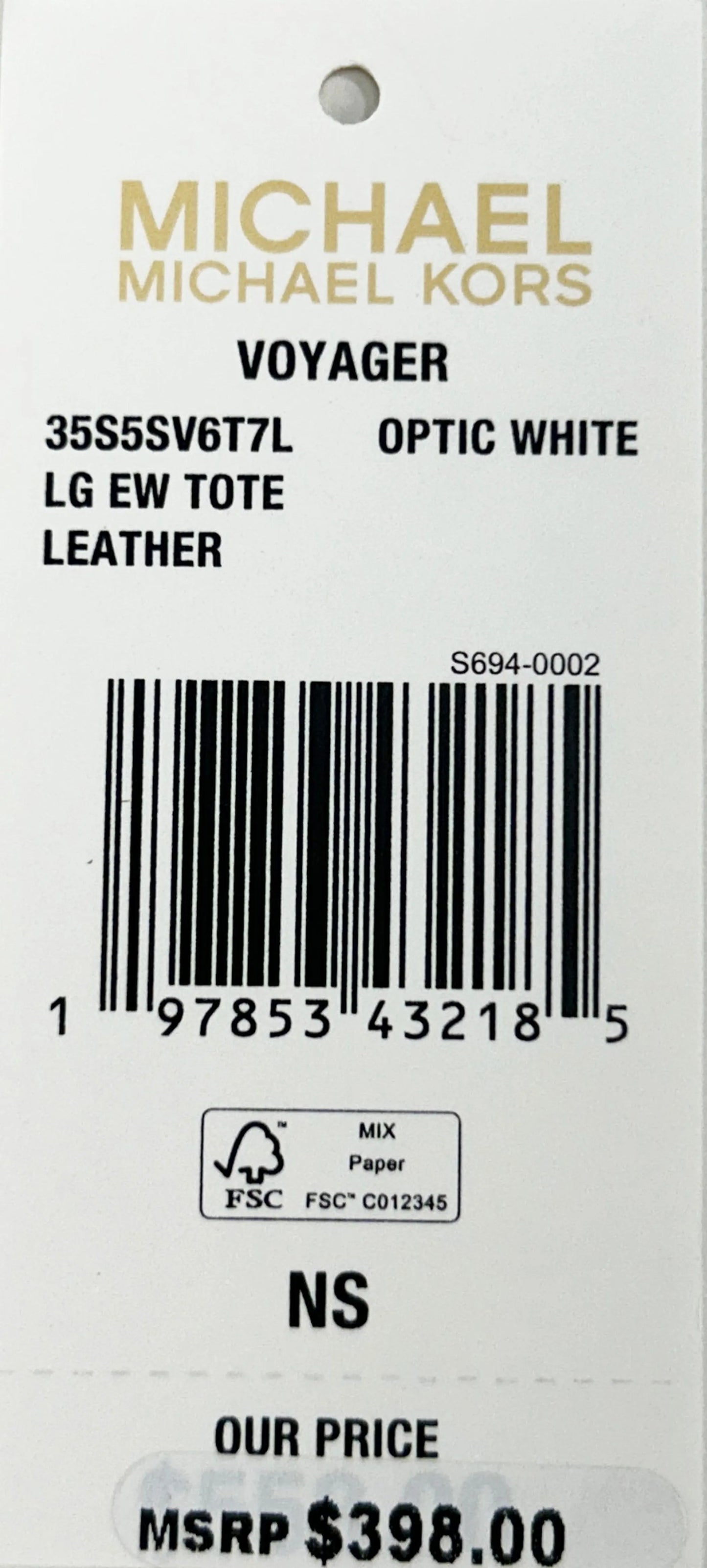Michael Kors Voyager East West Tote Bag Purse