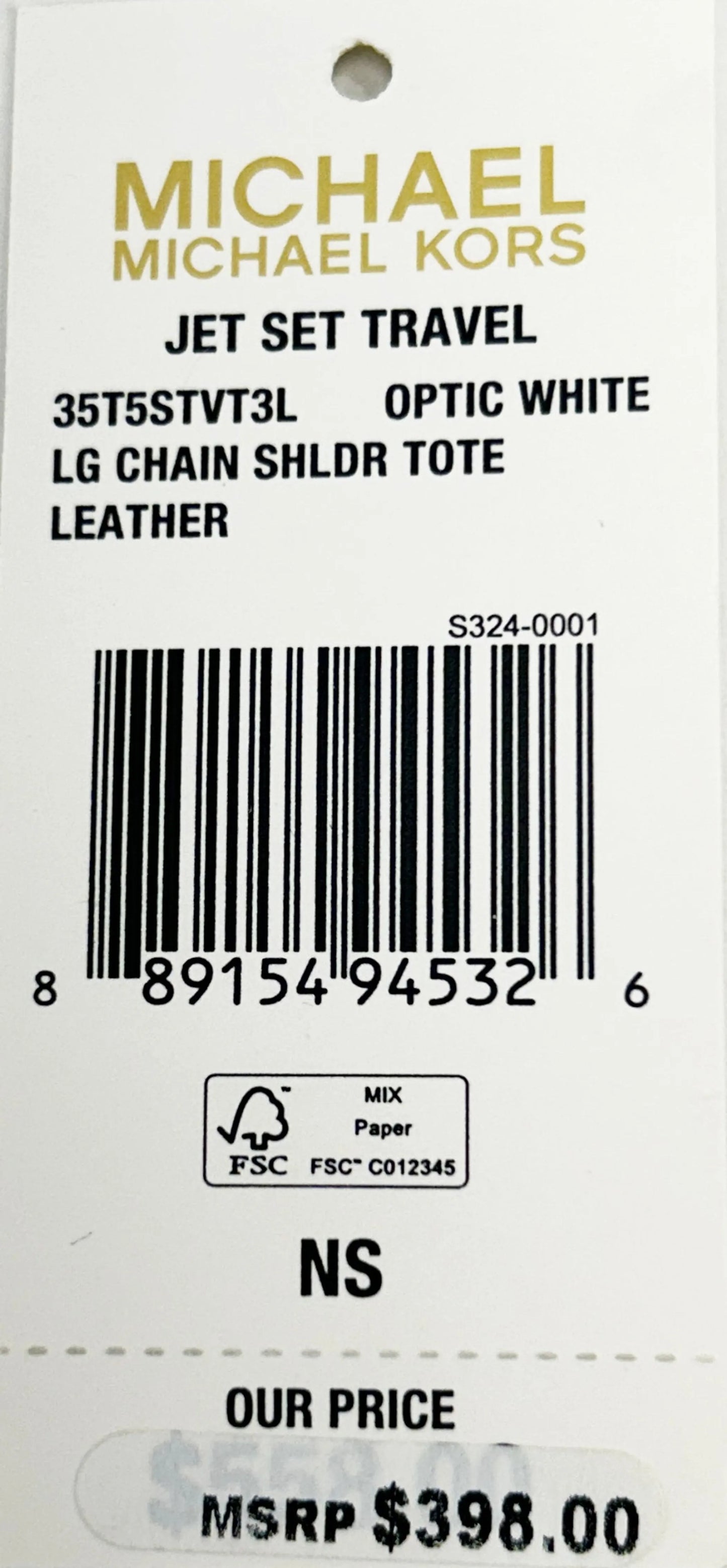 Michael Kors Jet Set Chain Shoulder Tote Bag