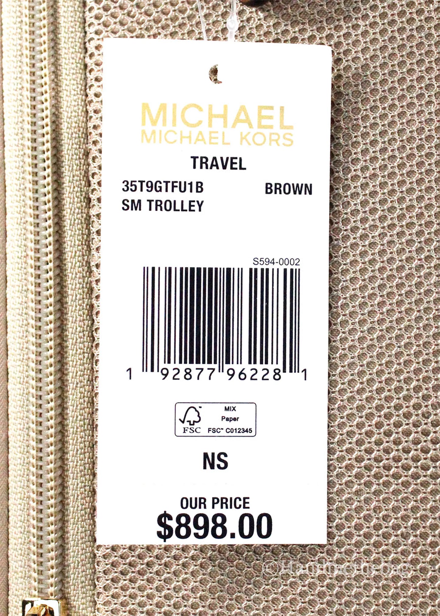Michael Kors Travel Trolley Rolling Suitcase
