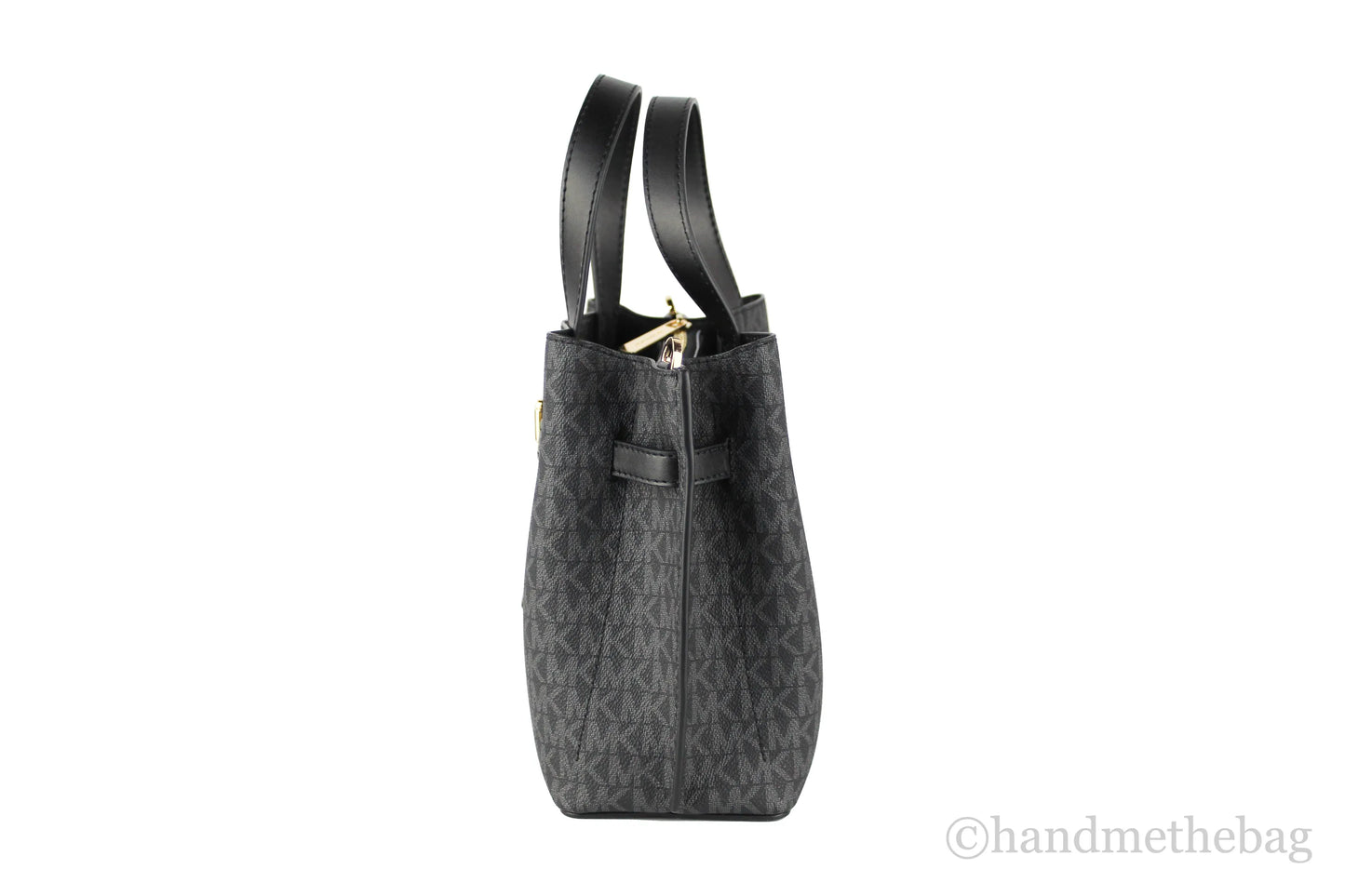 Michael Kors Emilia PVC Buckle Strap Satchel Bag