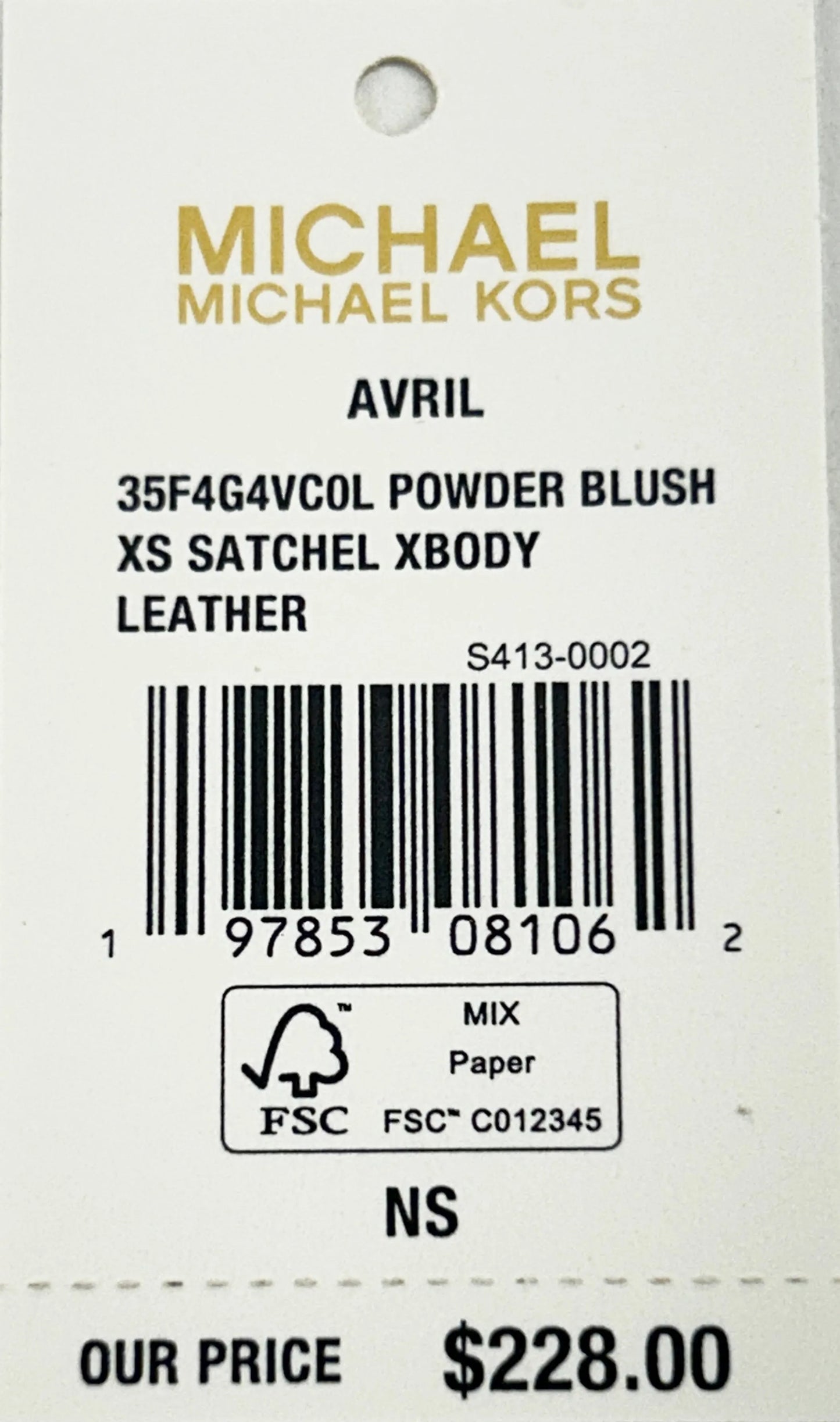Michael Kors Avril XS Satchel Crossbody Bag