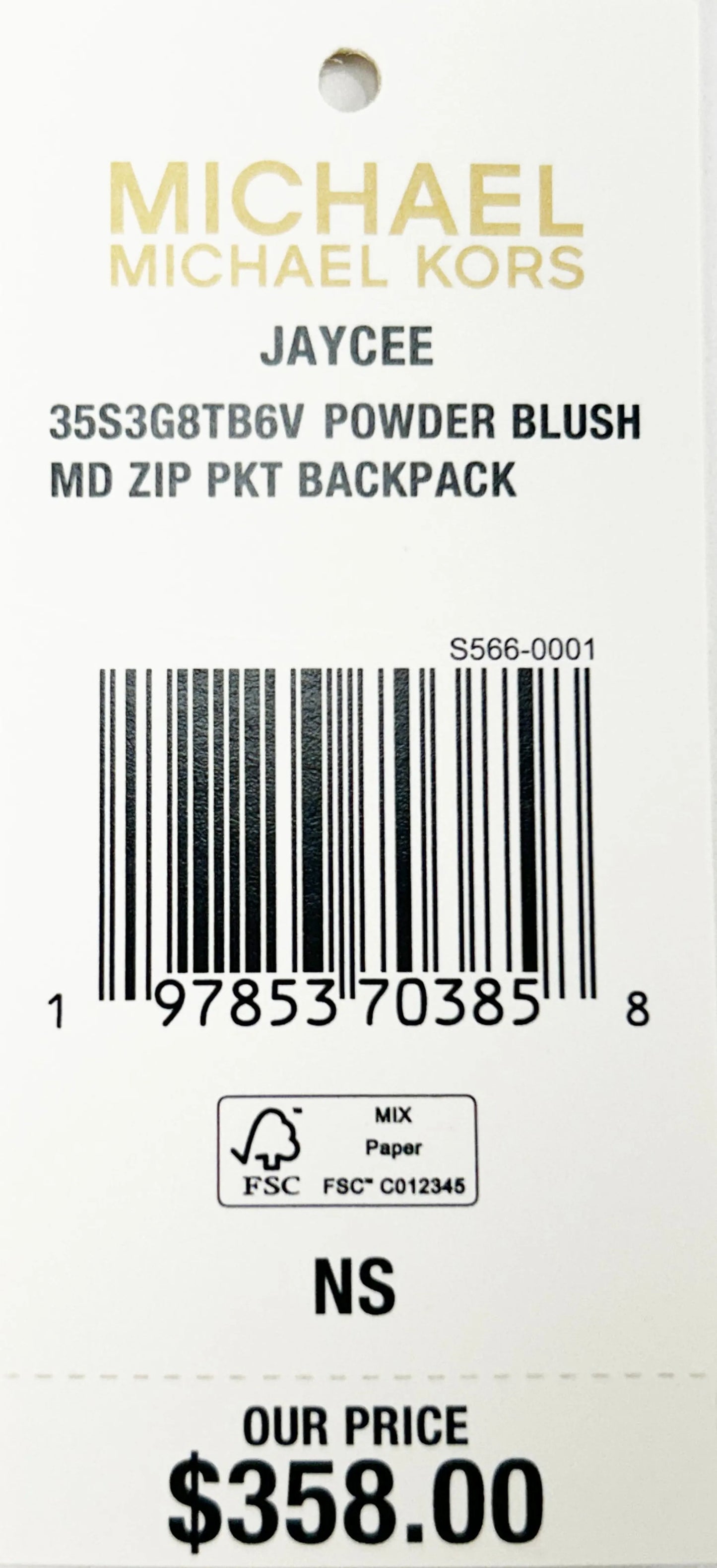 Michael Kors Jaycee Signature PVC Backpack