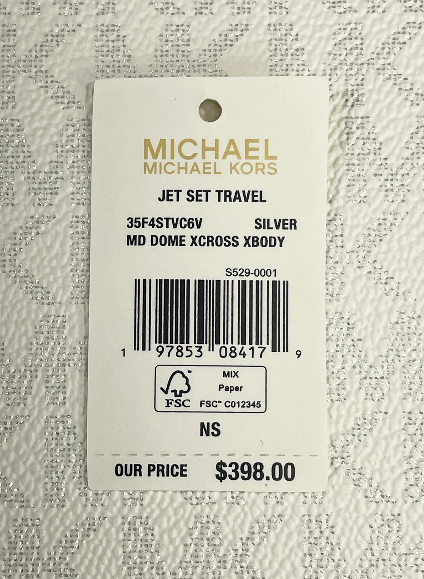 Michael Kors Jet Set X Dome PVC Crossbody Bag