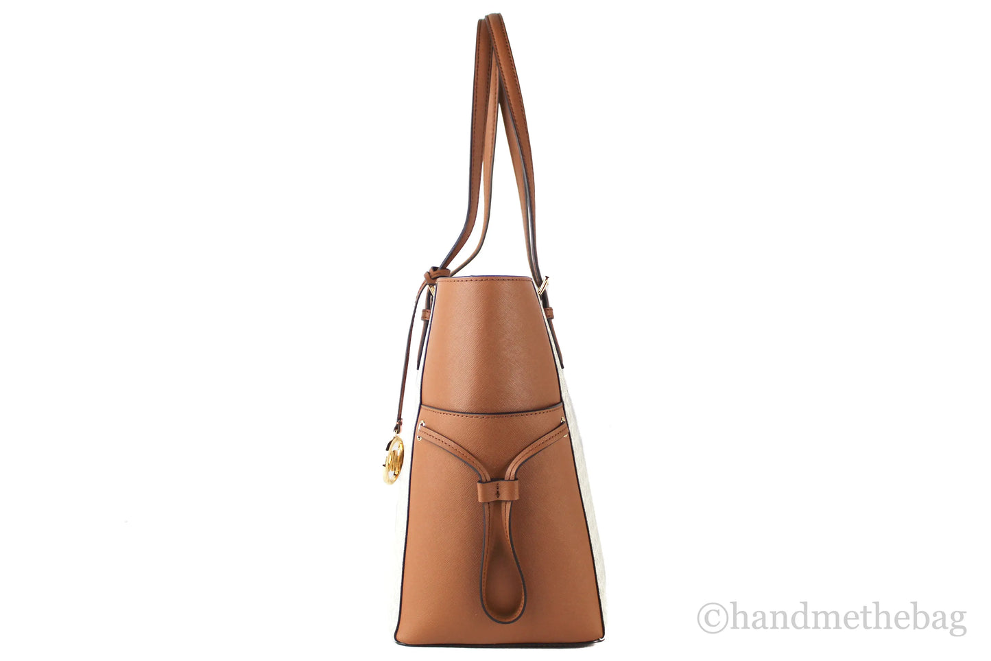 Michael Kors Gilly Vanilla PVC Travel Drawstring Tote