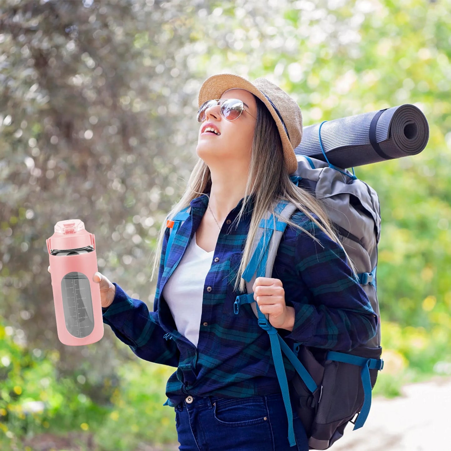 34Oz Glass Water Bottle Sports