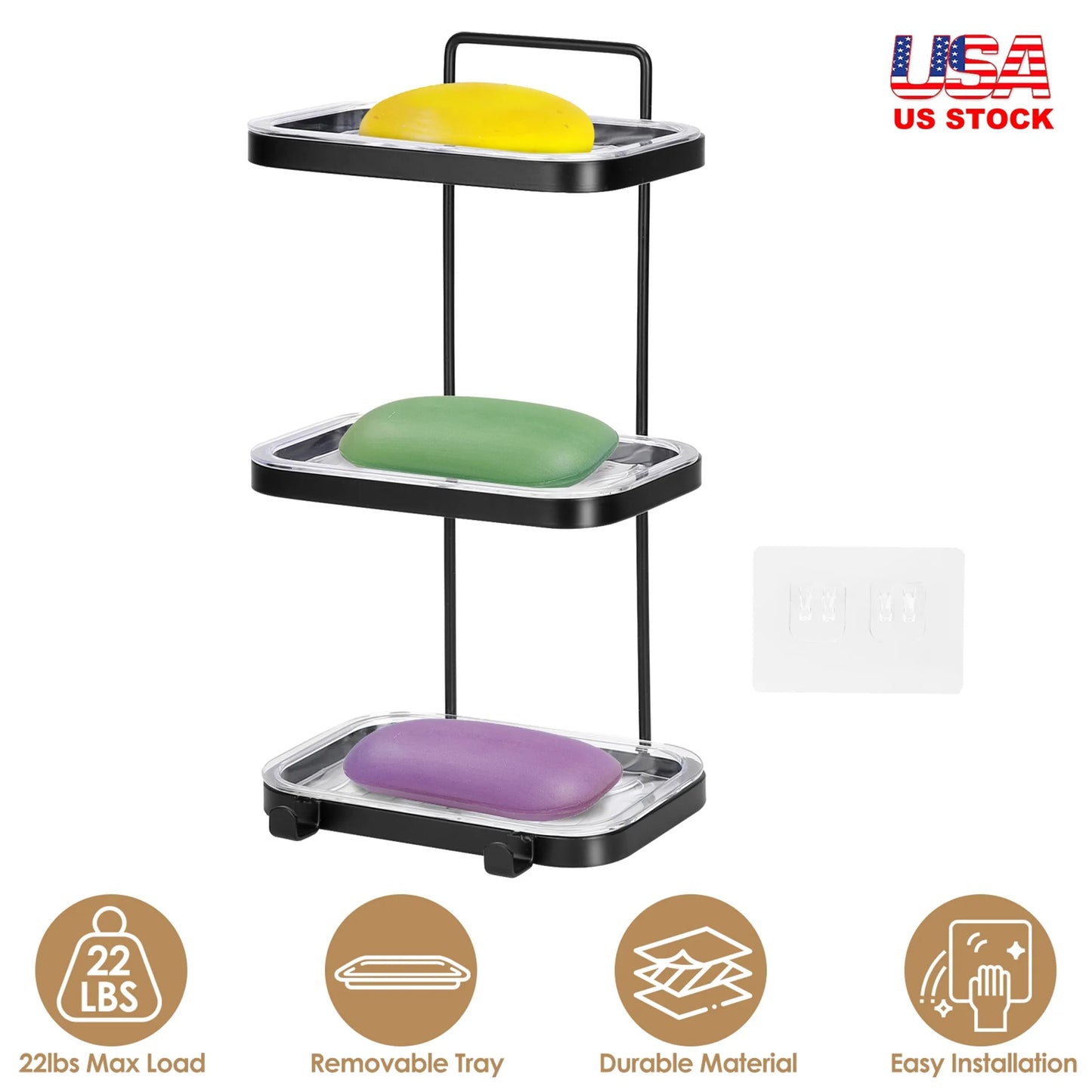 Soap Dish Soap Bar Holder Square Soap