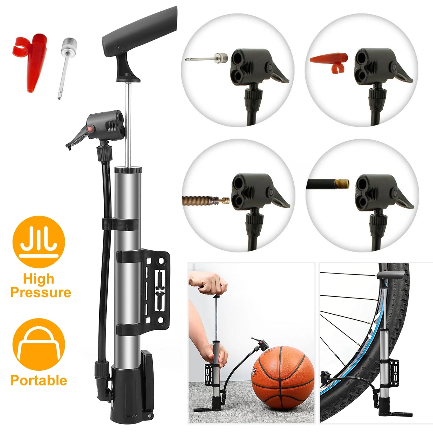 Mini Bike Pump Portable Bicycle