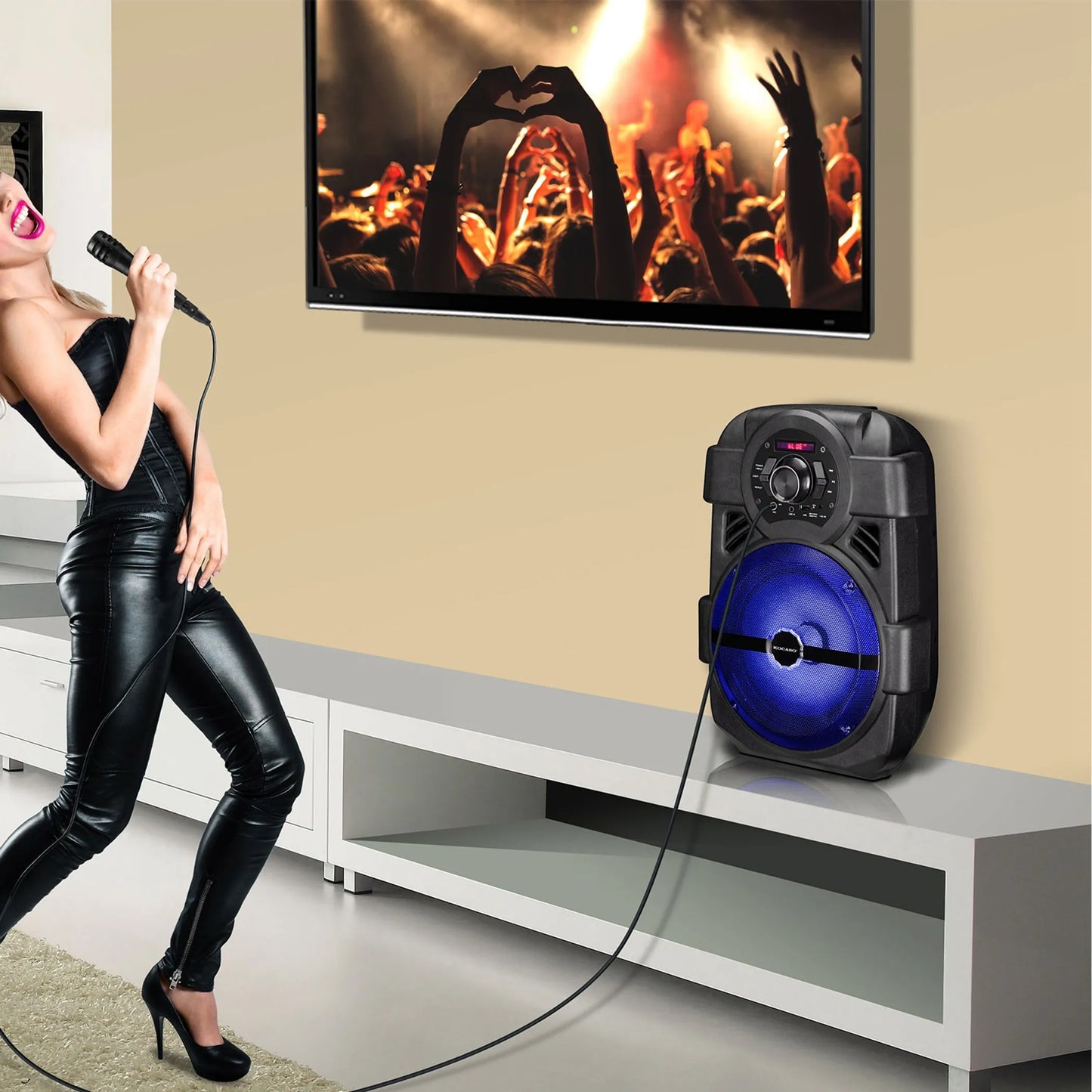 KOCASO Wireless Speaker Portable PA Karaoke System