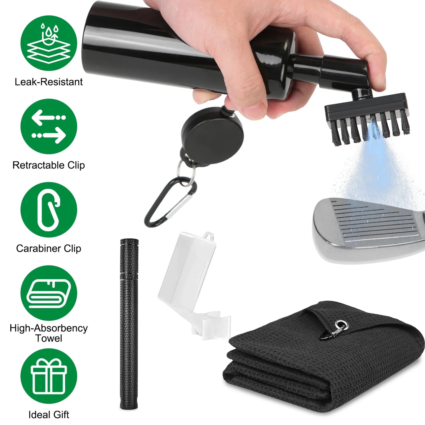 3 In 1 Golf Club Cleaning Kit