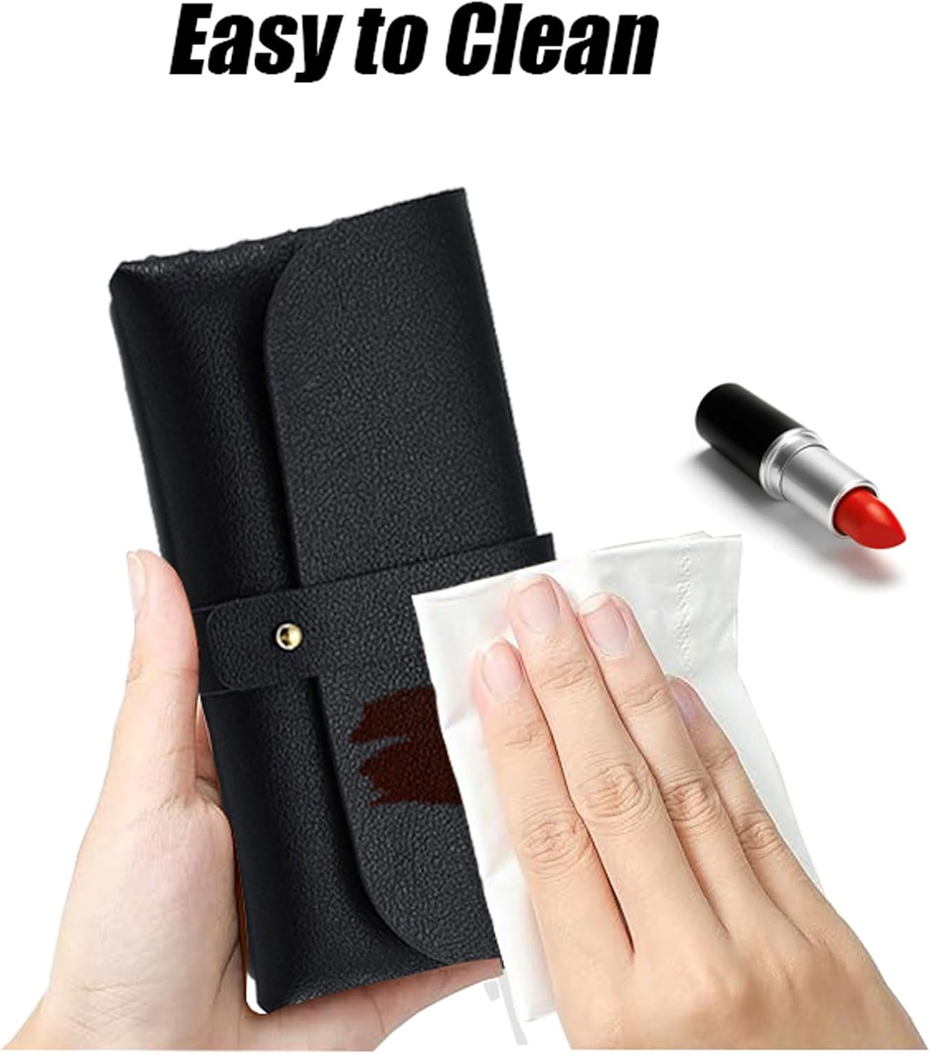 Glasses storage bag Travel sunglasses myopia glasses storage bag Fashion leather storage bag WN420