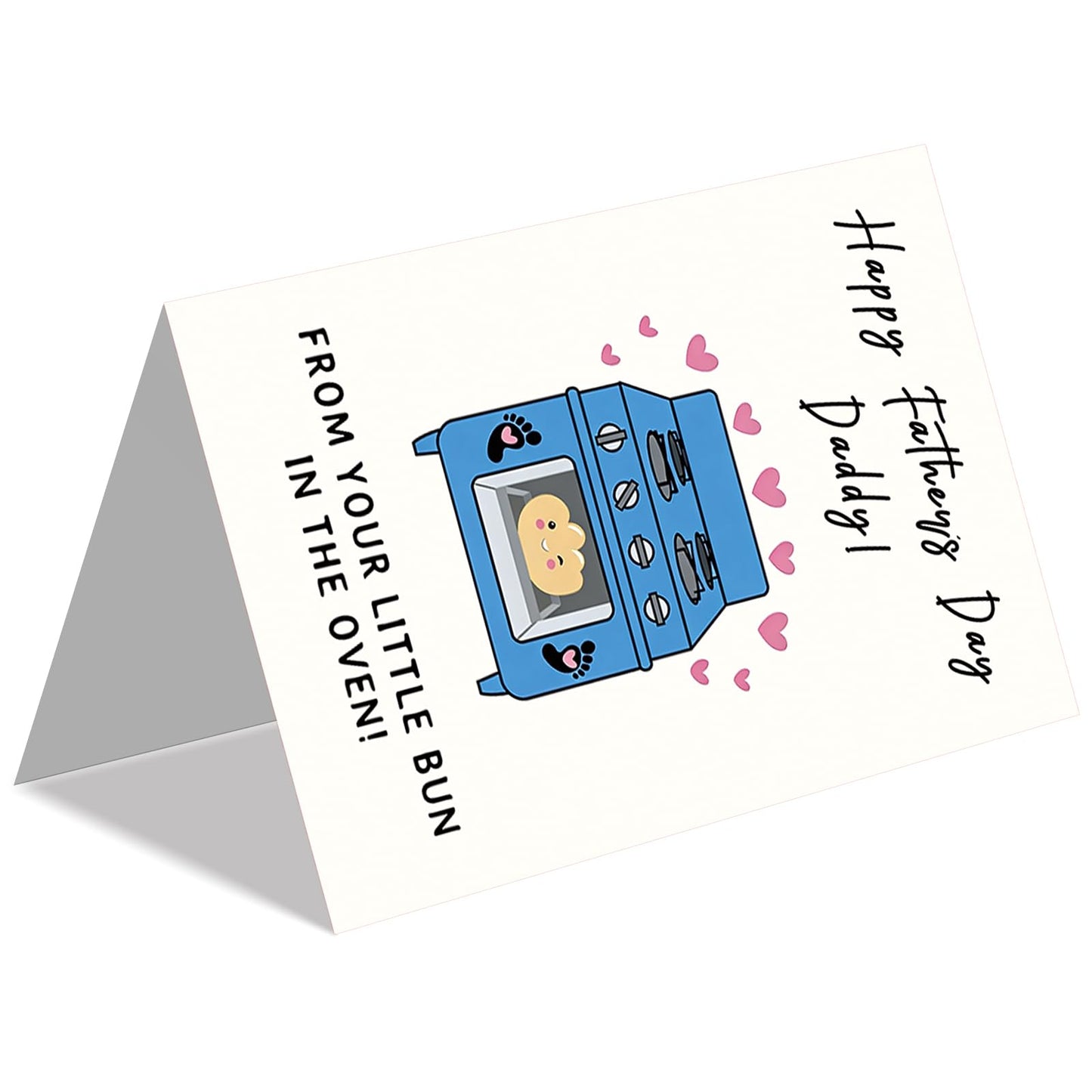 Funny Fathers Day Card for Dad, Father's Day Cards Gifts Decorations from Daughter Son, Happy Fathers Day Card from Cat, Cute Cat Dad Father's Day Decorations Gifts BST220