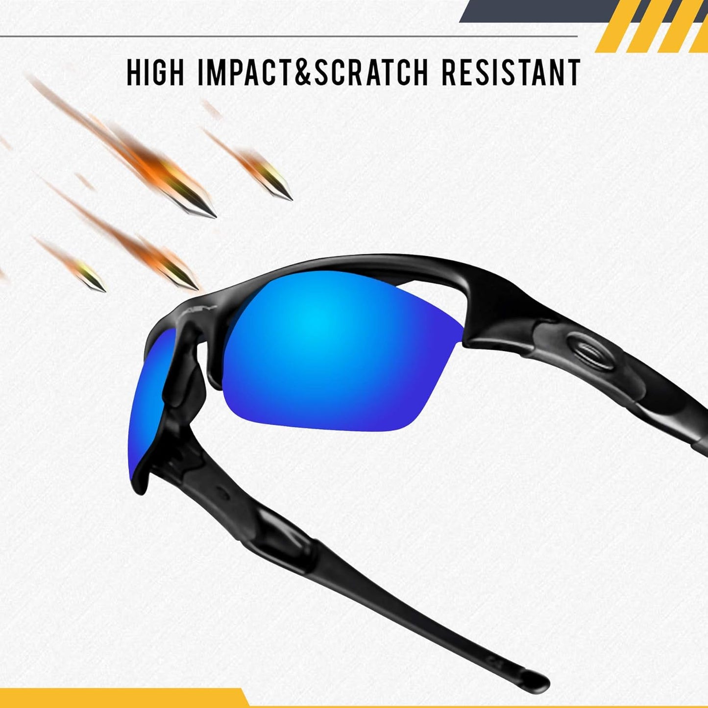 Premium Polarized Mirror Replacement Lenses for Oakley Split Jacket OO9099 Sunglasses - Brown