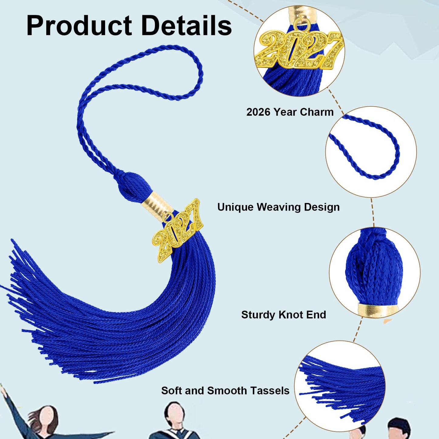 2026 Tassel Graduation, Black and Gold Graduation Tassel, 2026 Graduations Cap Tassels, Gradutate Cap Tassels with 2026 Year Gold Charms for Grad Cap Hat Ceremonies Memorial Graduations Decorations BST220