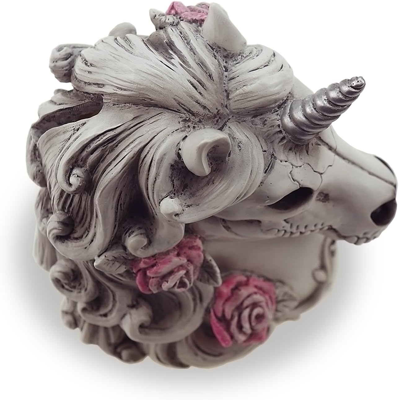 Gothic Unicorn Skull Piggy Bank Sugar Skull Gift for Women Adults Halloween Skeleton Day Dead Goth Home Decor BST220