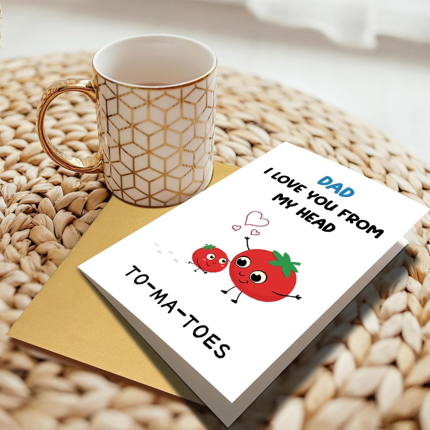 Funny Fathers Day Card for Dad Daddy Bonus Dad, Cute Cards for Fathers Day, Father's Day Cards from Son Daughter, Father's Day Cards Gift For Men Him BST202