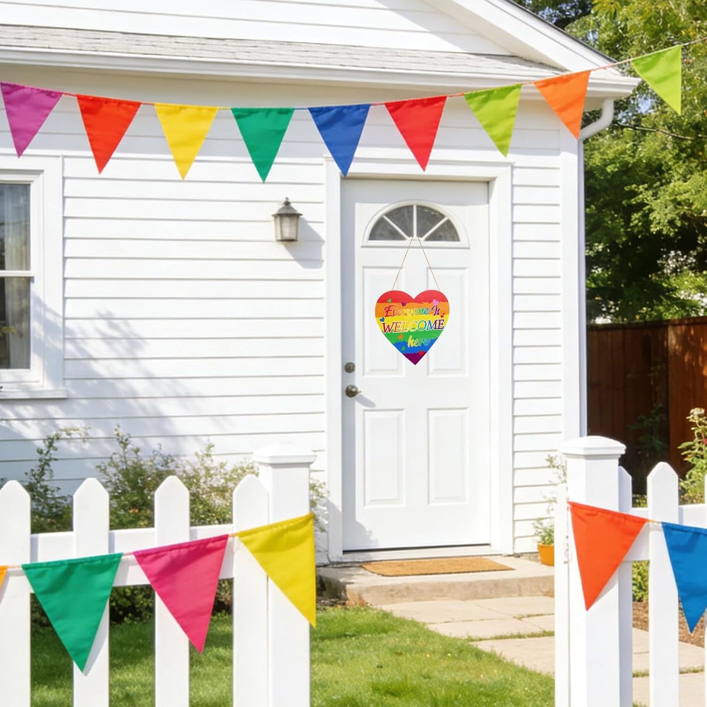 Avxdbr Rainbow Pride Sign Door Decorations LGBT Signs Wall Decor Wood Hanging Decoration LGBT Pride Month Gifts for Home Rainbow Party BST220
