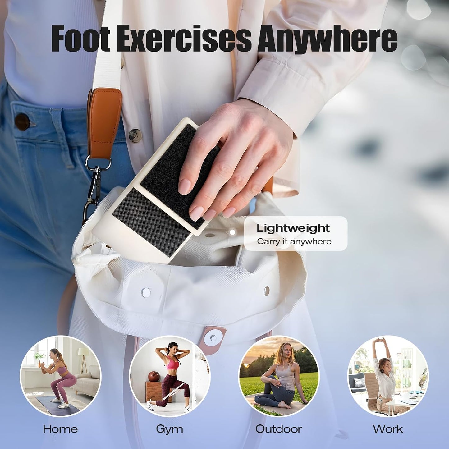 Enmja Ankle Balance Board, Foot Strengthener Exerciser for Sprained, Foot Stability Trainer, Single Leg Foot Stretcher, Posture Corrector, Physical Therapy for Plantar Fasciitis Relief WN420