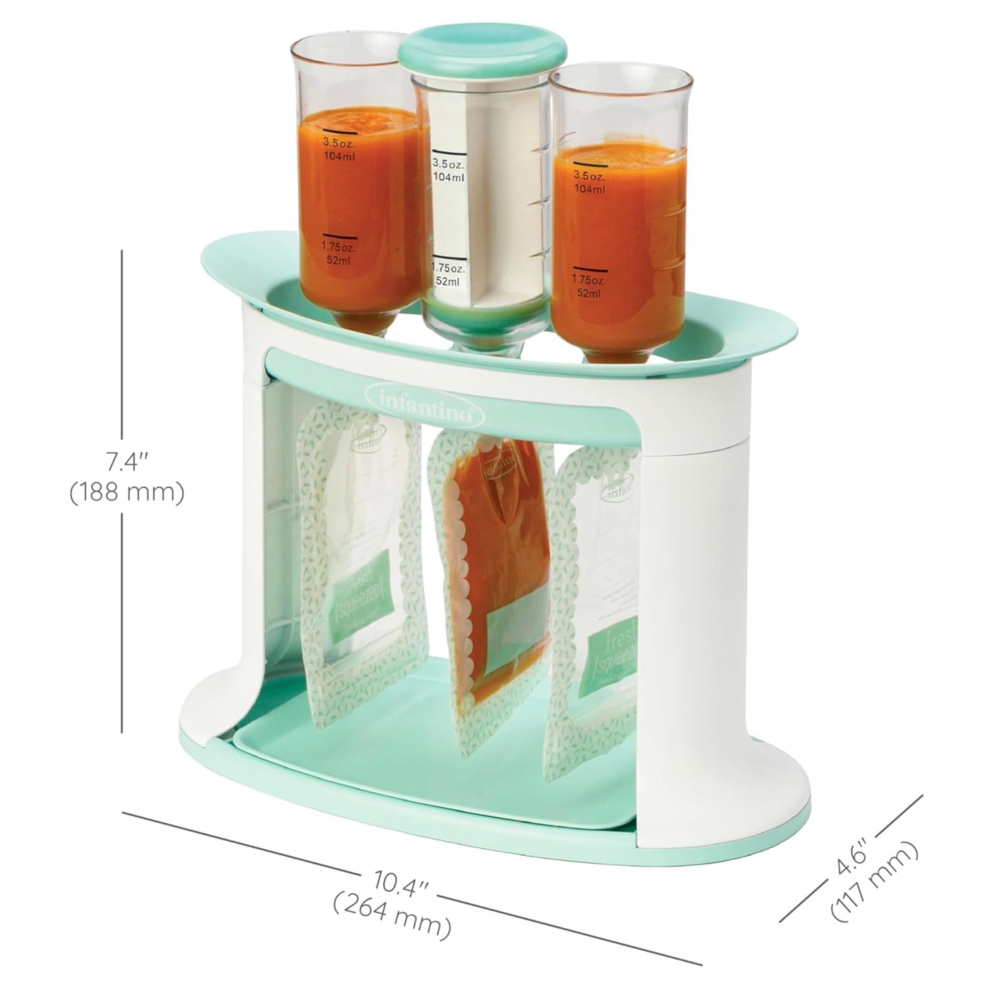 Infantino Squeeze Station for Homemade Baby Food, Pouch Filling Station for Puree Food RD12
