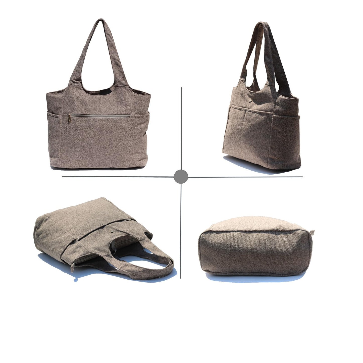 ESVAN Yoga Tote Bag Mat bag Women Shoulder Bags Carryall Tote for Travel Office Workout Gym Nurse Beach BST326H
