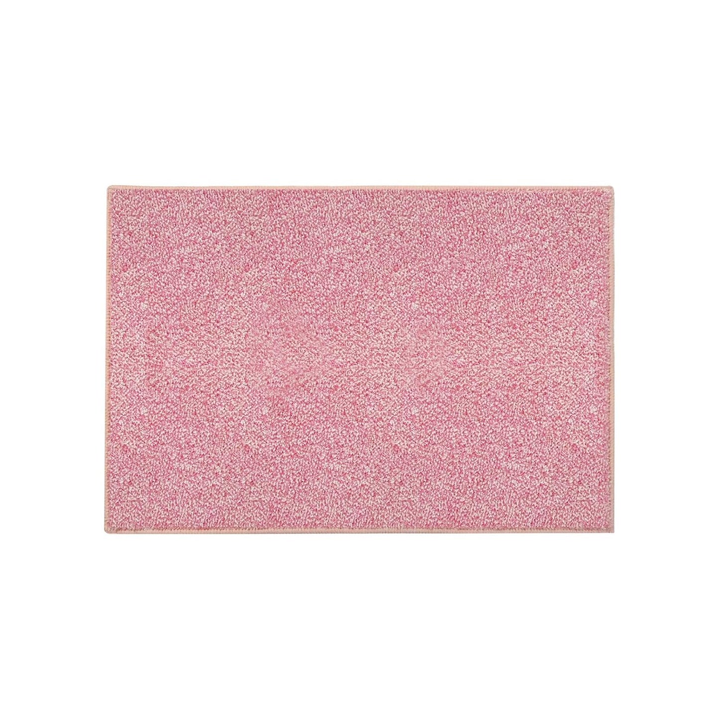 HDFK Bathroom Rugs | Non Slip Washable Bath Mats 24x16 Inches 2 Tone Soft Chenille Medium Pile TPR Floor Mat | High Absorbency Quick Dry Grey and White | Shower Rug for Wet Dry Zone BST220