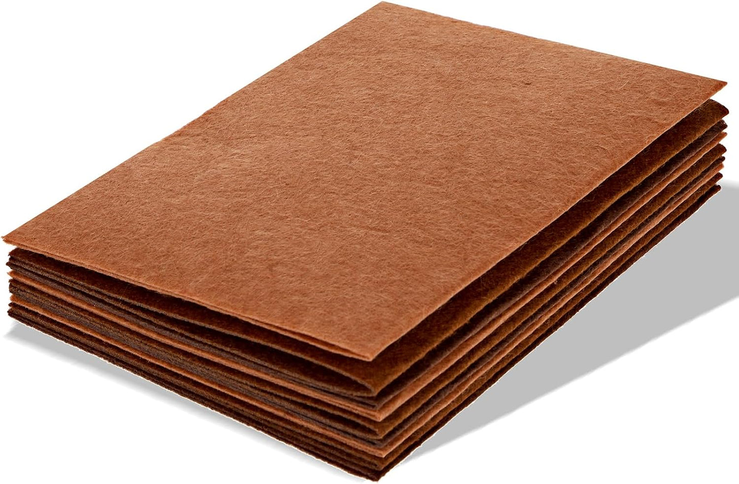 Brown Felt Sheets 18 Pcs Felt Fabric Sheets Brown Felt Soft Felt Sheets Felt Fabric for Crafts DIY Craft Sewing Patchwork Art Projects 3 Colors 11.81 x 7.87 Inch WN420