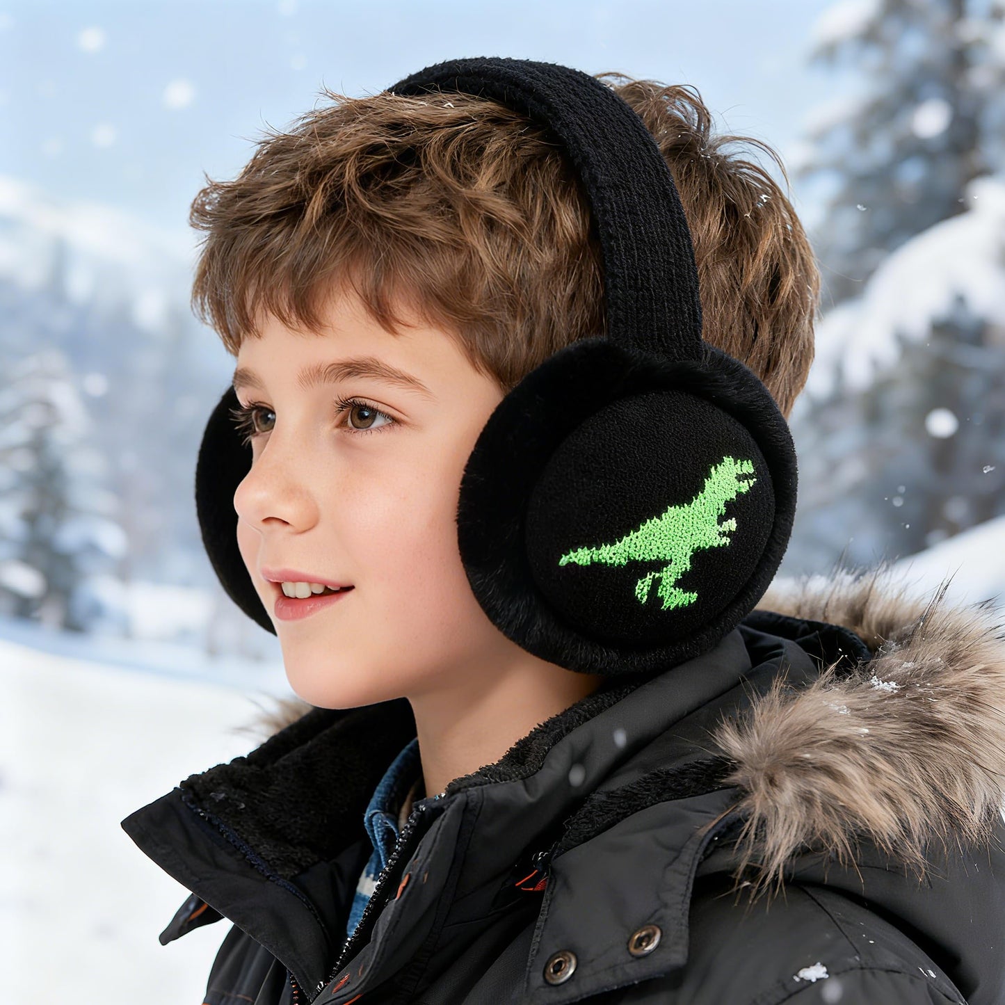 XIAOHAWANG Kids Boy Warm Earmuffs for Children Girl Winter Ear Muffs Cold Weather Ear Warmer