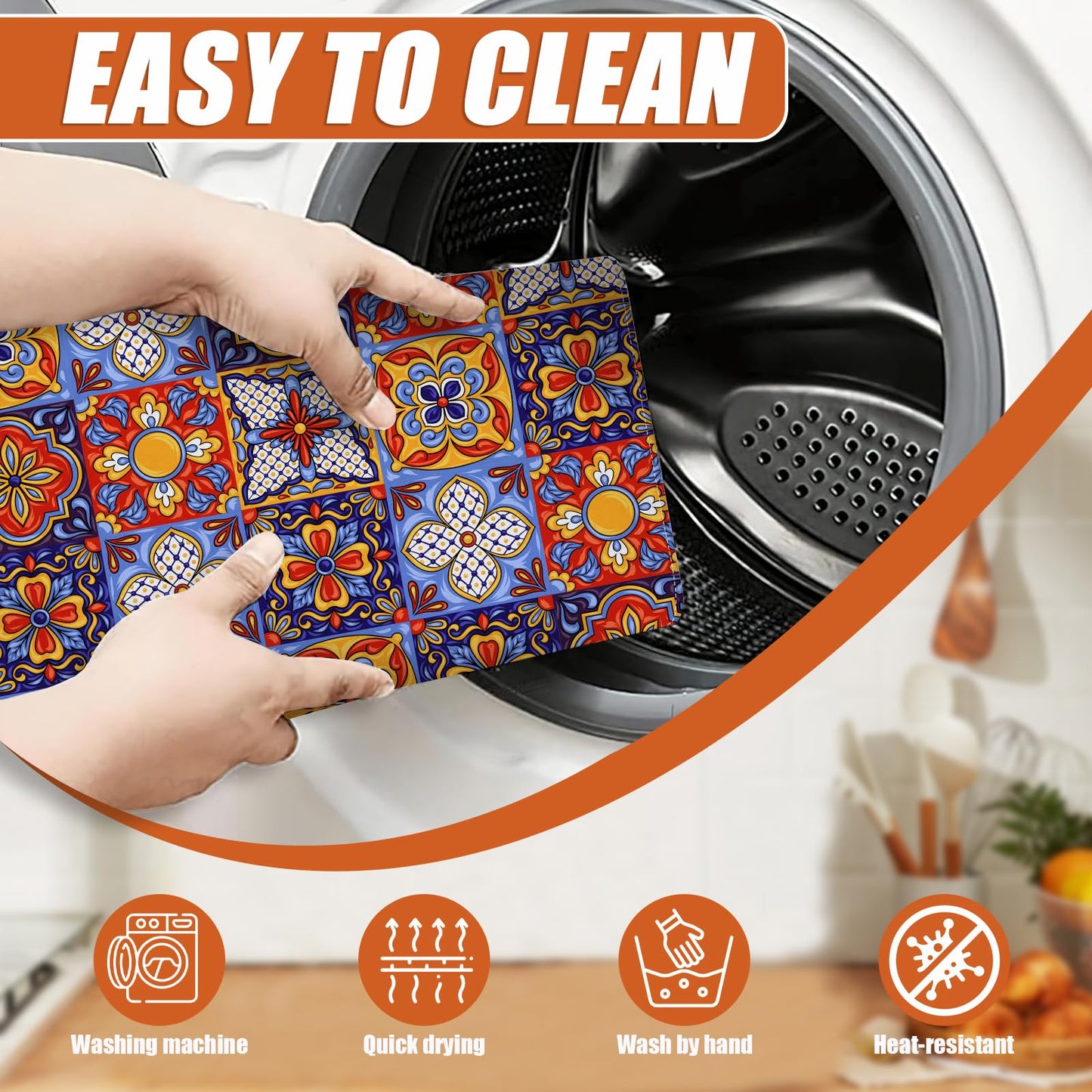 Brown Leopard Dish Drying Mat for Kitchen Counter Microfiber Absorbent Dish Kitchen Drying Mat Draining Reusable Washable for Dishes/Utensils/Counterto BST220