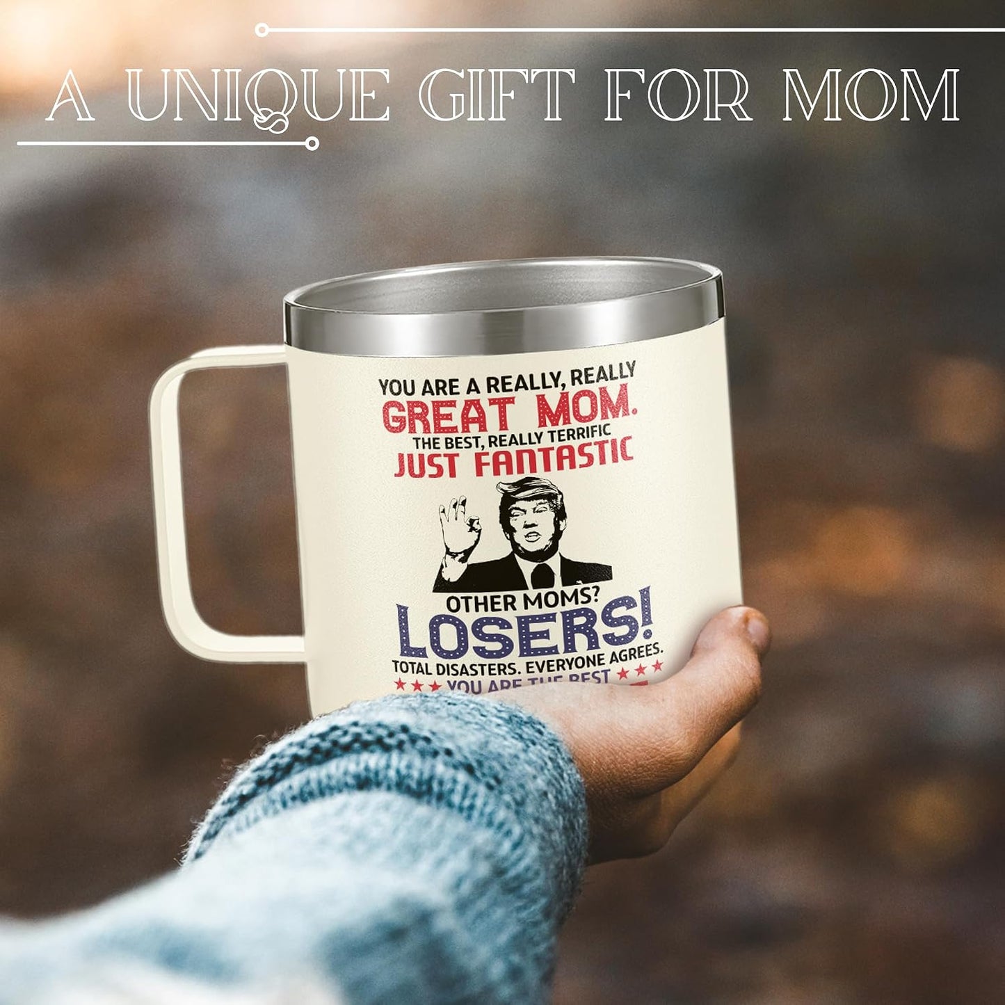 Gifts for Mom from Daughter Son - Mothers Day Gifts for Mom Wife - Birthday, Valentines, Mother's Day, Christmas Gift Ideas for Moms - Gift for Mama, Moms, Mother from Kids - 14 Oz Coffee Mug BST326H