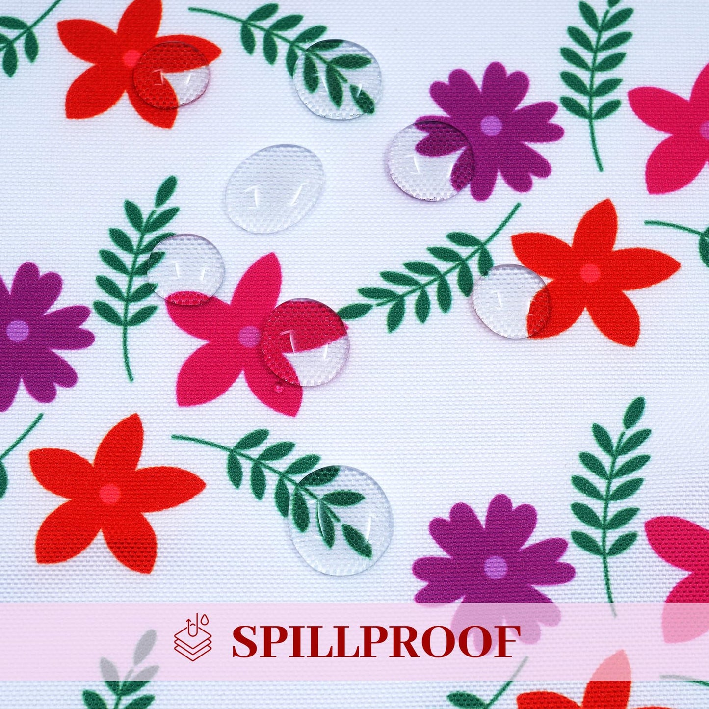 Eternal Beauty 52” Round Tablecloth Waterproof Outdoor Tablecloth with Umbrella Hole Zipper for Spring Summer Patio Picnic Tables (Tropical Palm Leaf) BST326H