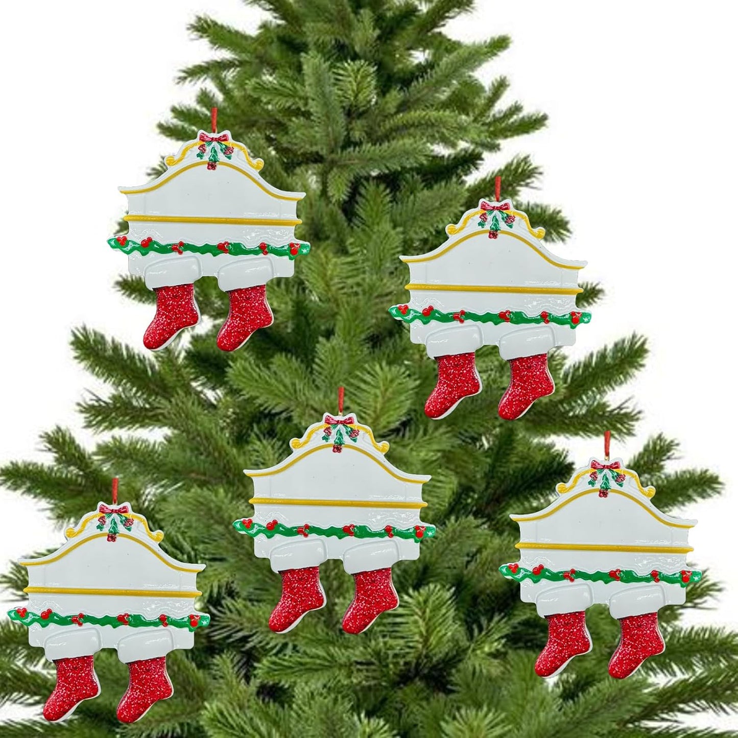 Personalized Family 2023 Christmas Ornaments, Customized Christmas Ornaments with Name for Mom Dad Kids, Christmas Tree Pendants, 4 Styles for Family of 2-5 (Family of 2) WN420