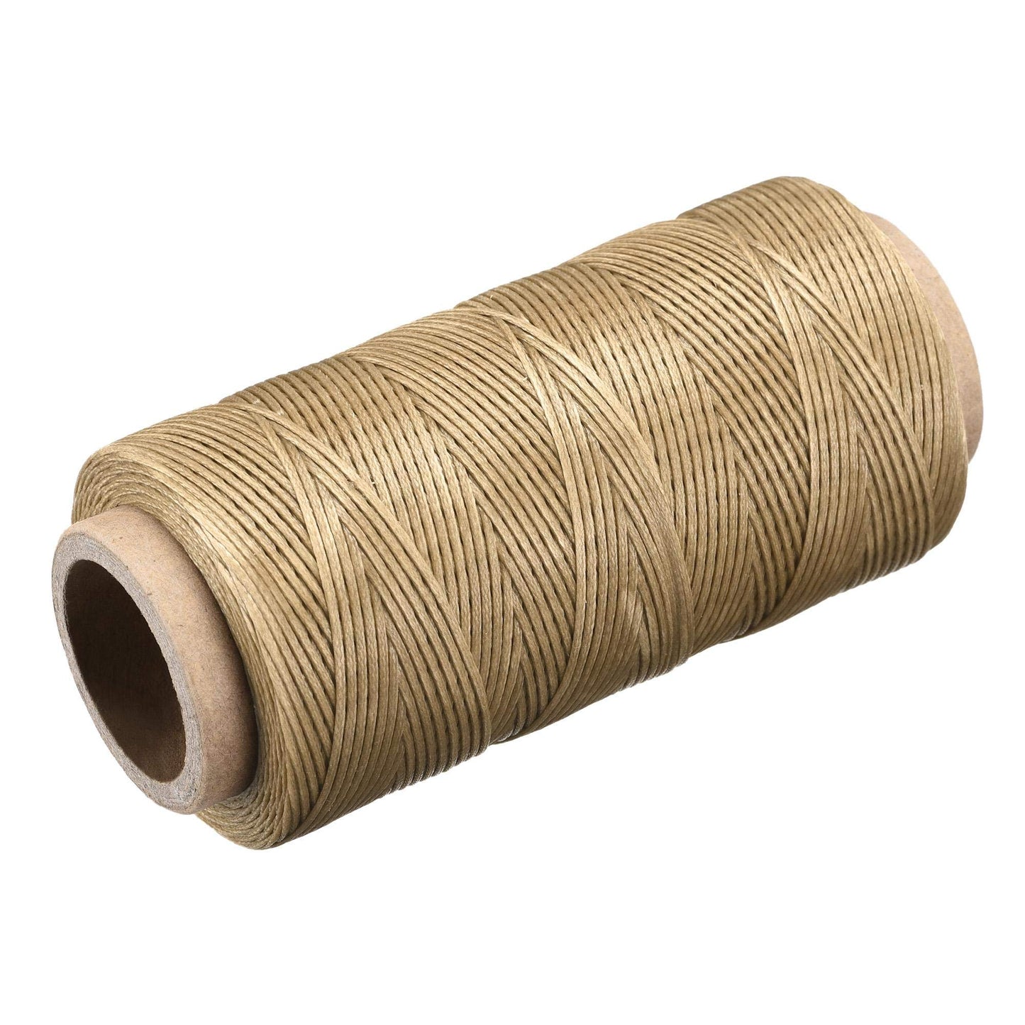 uxcell Leather Sewing Thread 186 Yards 210D/1mm Polyester Waxed Cord for Manual Sewing, Wheat BST326H
