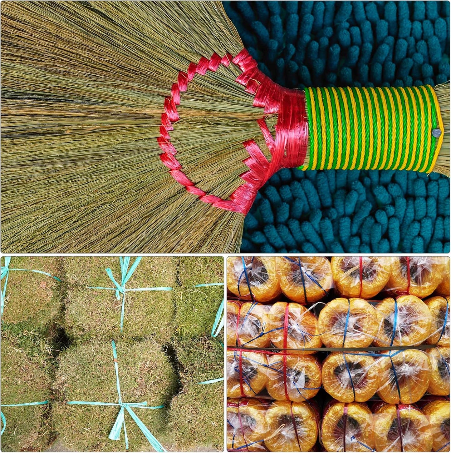 MECCANIXITY Polyester Nylon Plastic Rope Twine Household Bundled for Packing Gardening Craft,350m Length,Yellow BST326L