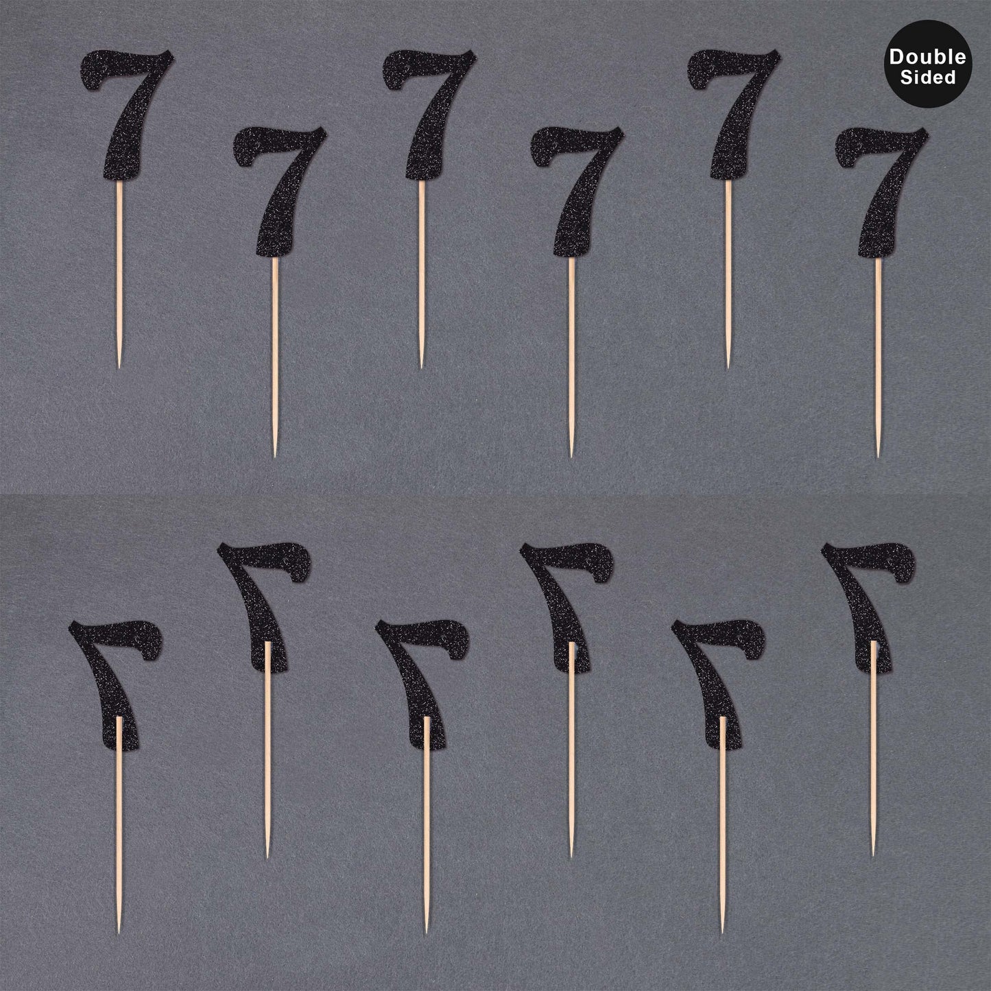 Gexolenu 24 PCS Rose Gold Double-sided 3rd Birthday Cupcake Toppers, Glitter Age THREE Cake Picks Decor, Third Happy Birthday Party Decorations Baby Shower Anniversary Party Supplies BST220