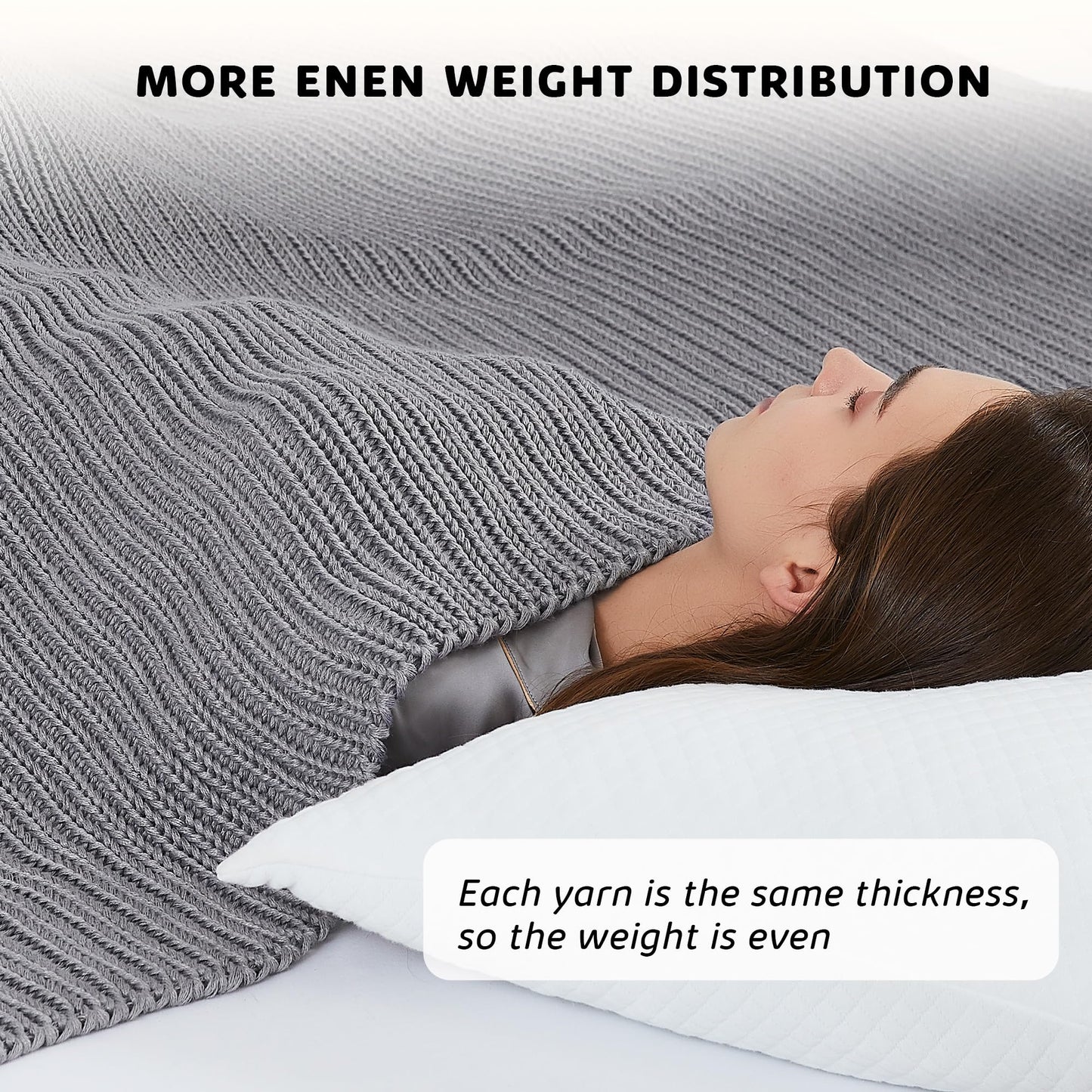 L'AGRATY Knitted Weighted Blanket - 48"x72" 12lbs Cooling Chunky Knit Heavy Blanket for Adults Braided Crochet Throw Thick Cable Yarn Knit Decorative No Beads Evenly Weighted Machine Washable | No Beads Evenly Weighted Machine Washable Chunky Braided Croc