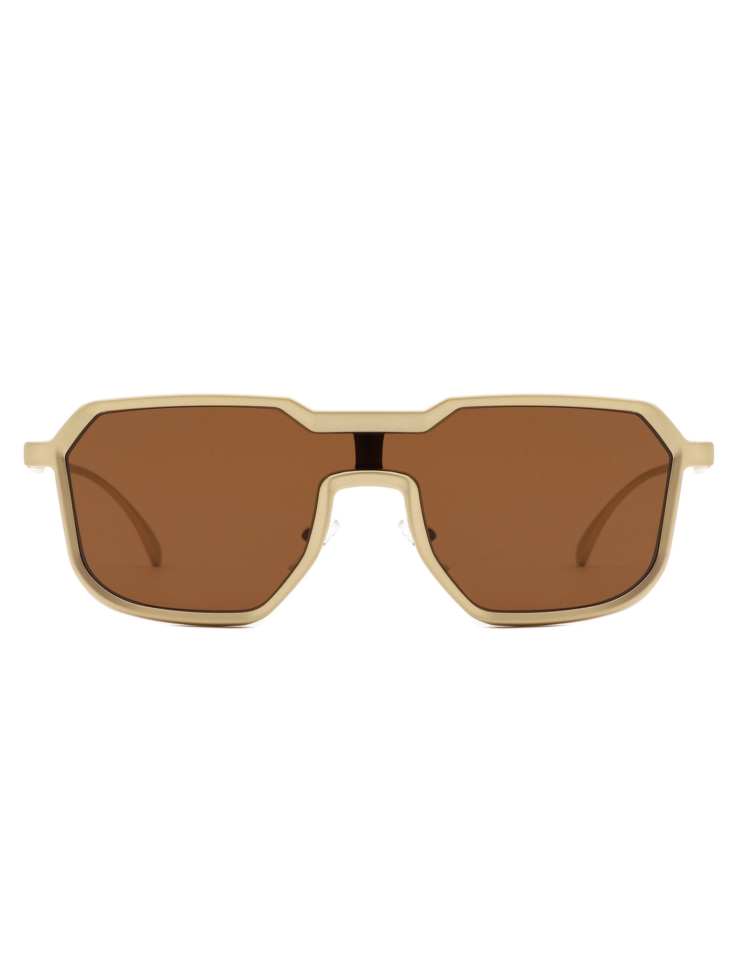 Fusion - Retro Oversized Square Geometric Fashion Sunglasses