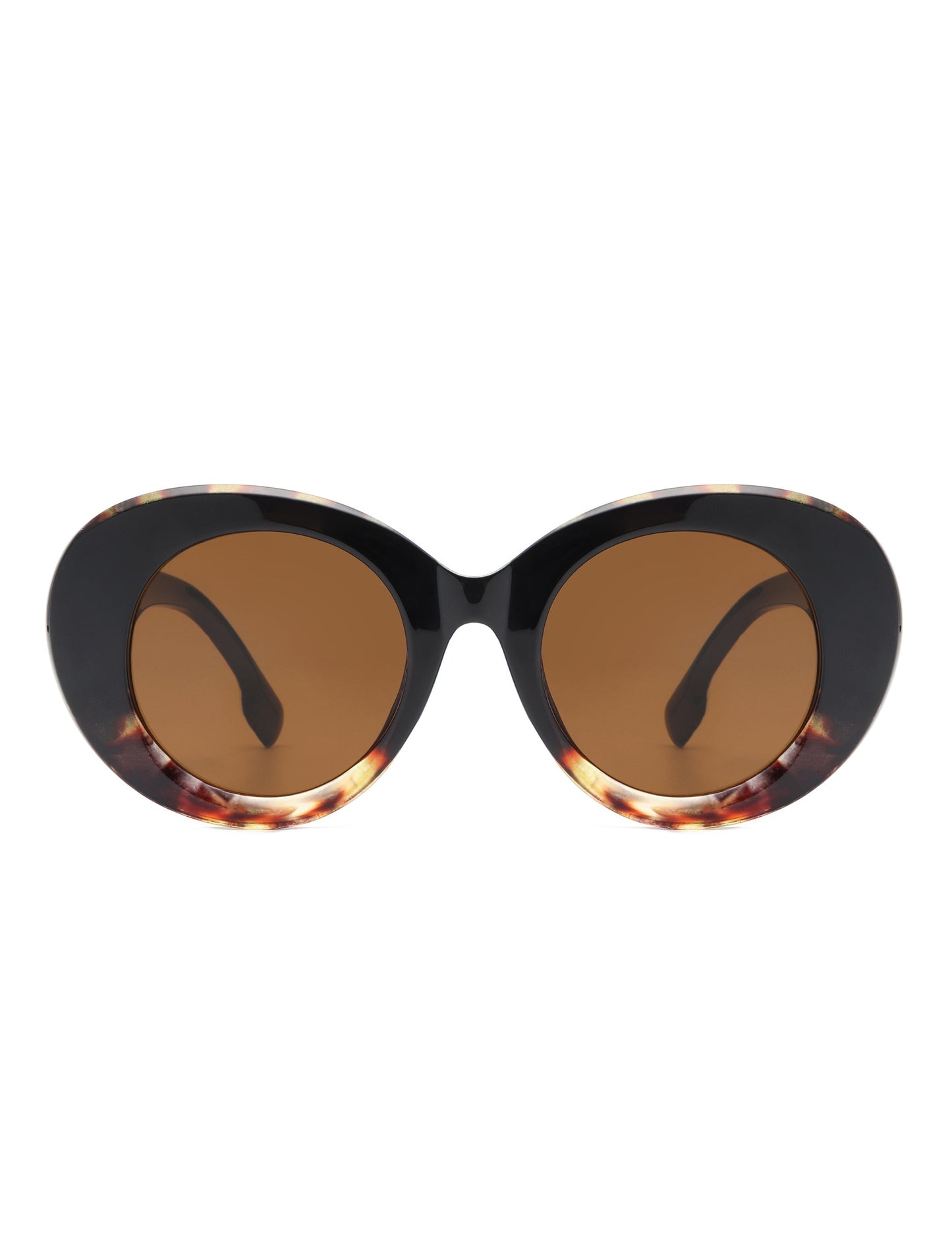 Optic - Round Oval Oversized Women's Fashion Sunglasses
