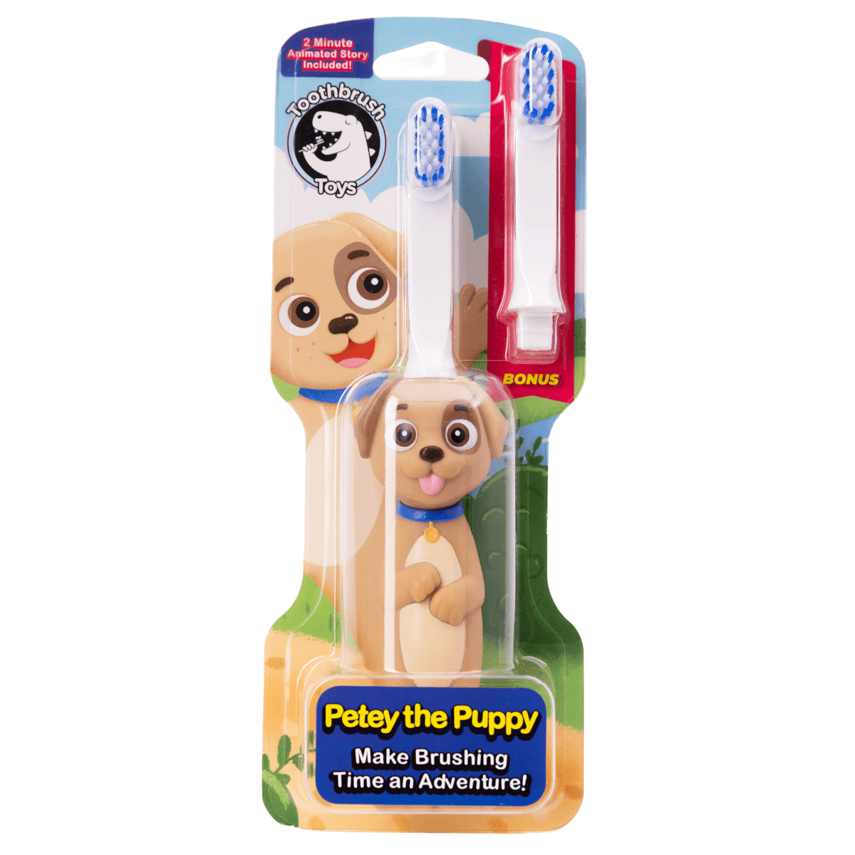 Toothbrush Toys Kids Character Toothbrush Bundle Petey & Princess-4