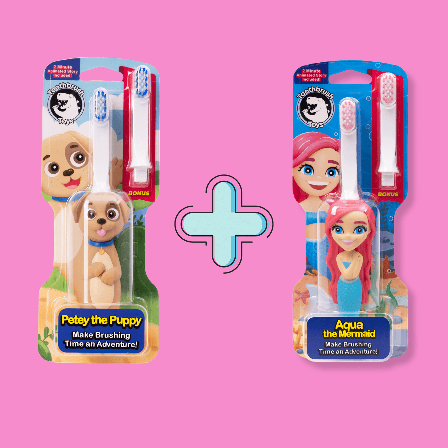 Toothbrush Toys Kids Character Toothbrush Set Bundle-0