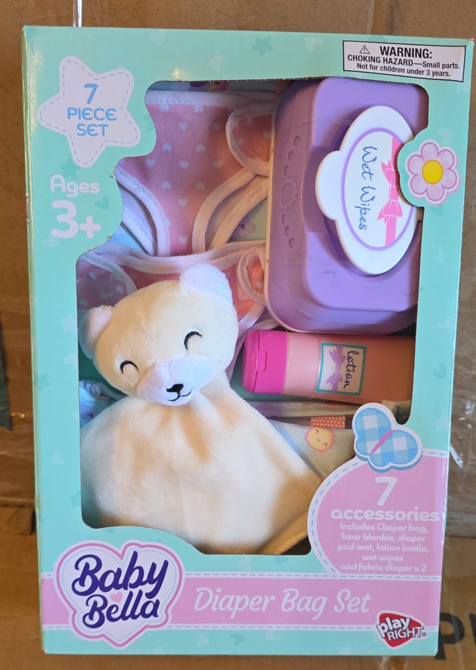 Playright Baby Bella Diaper Bag Set (7 ct) 32