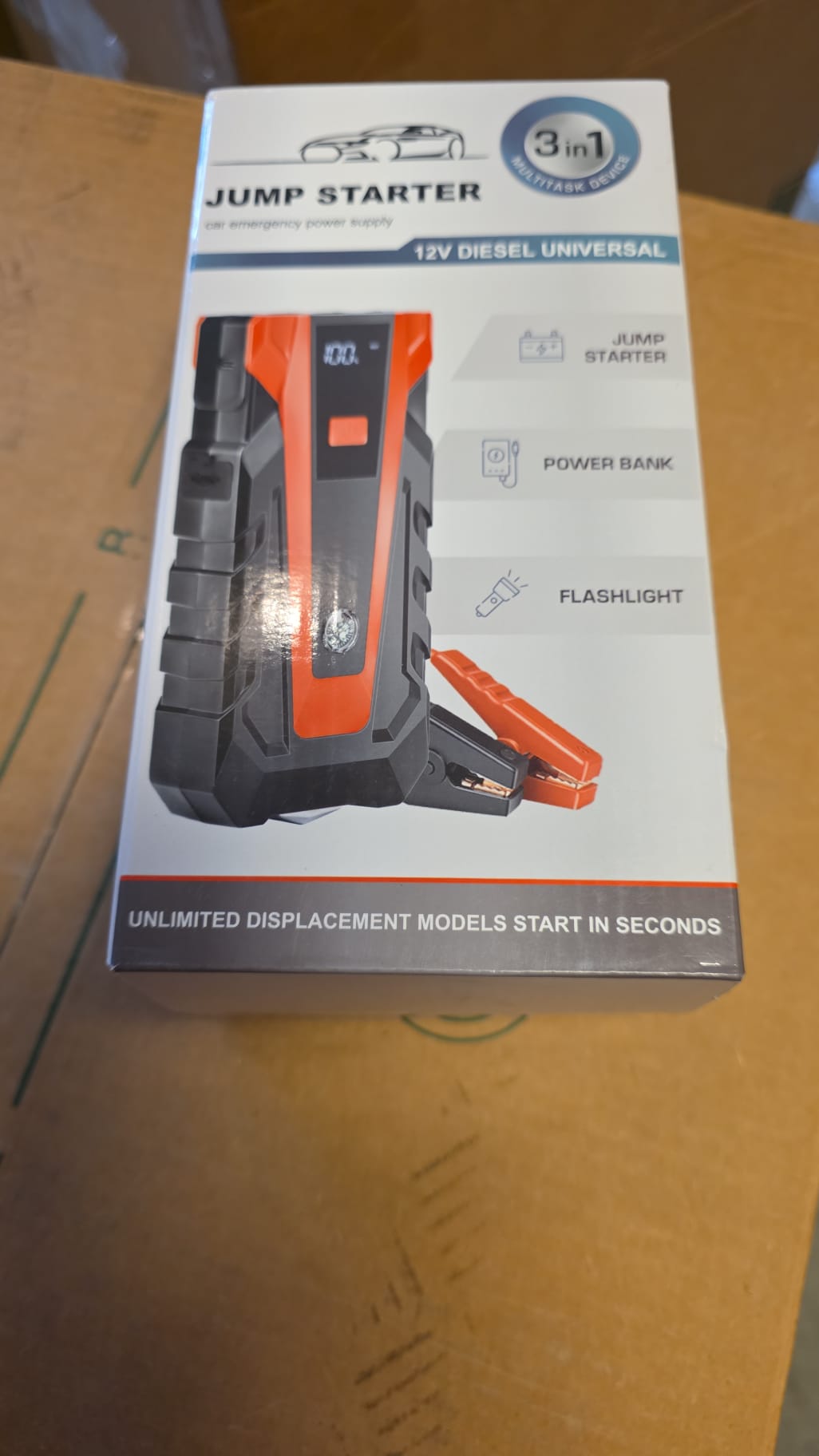 Jump Starter 3 in 1, Jump Starter, Power Bank, Flashlight 89