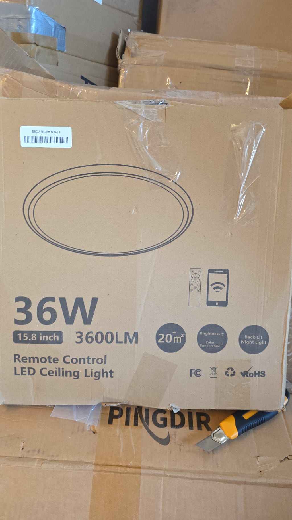 15.8 inch LED Flush Mount Ceiling Light with Night Light 32