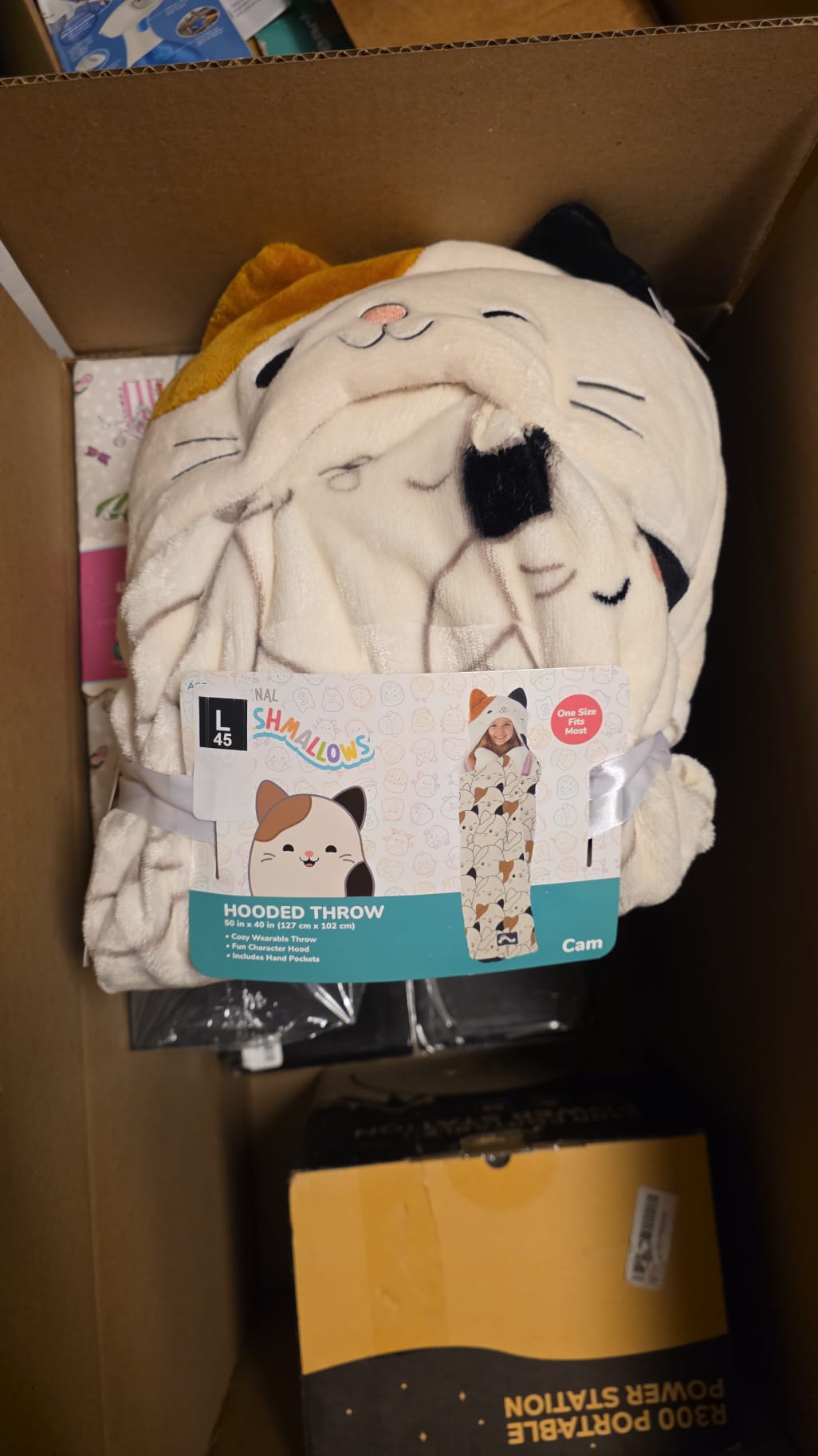 Kids’ Plush Hooded Throw with Faux Fur Lining, 40" x 50" 50