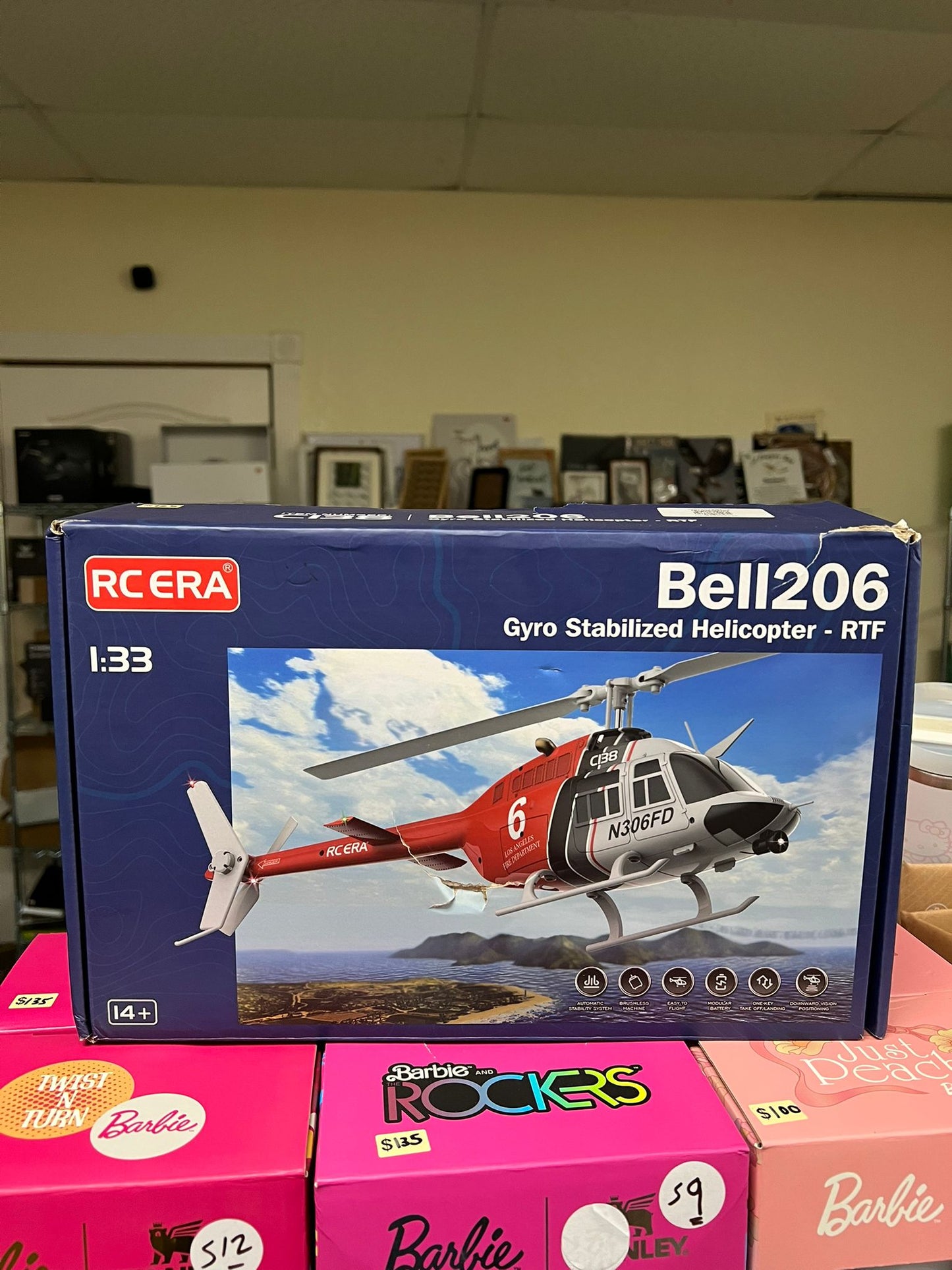 RC ERA Bell206 Gyro Stabilized Helicopter - RTF 1:33