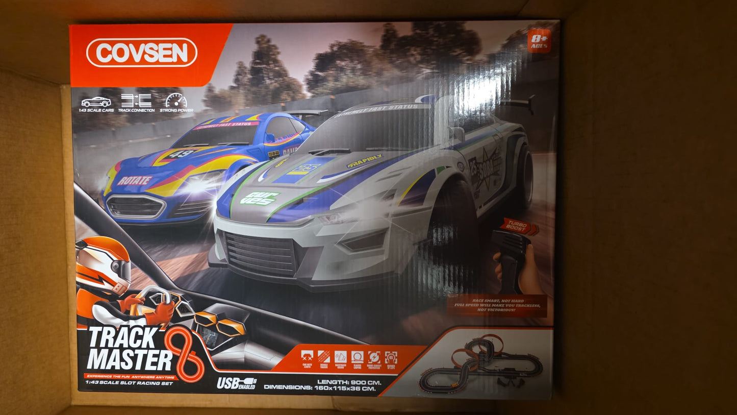 COVSEN Track Master 30 FT Slot Car Race Tracks Sets Toy 63